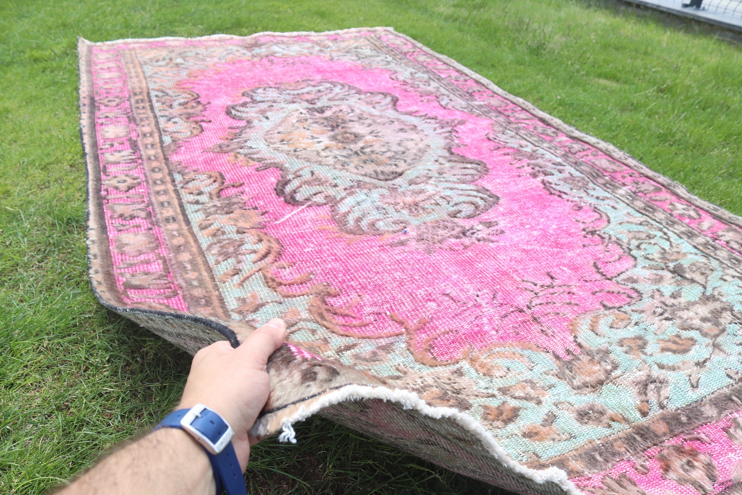 4.9x8.4 ft Large Rugs, Turkish Rug, Boho Rugs, Vintage Rugs, Large Vintage Rug, Modern Rug, Red Boho Rugs, Handwoven Rug, Dining Room Rug