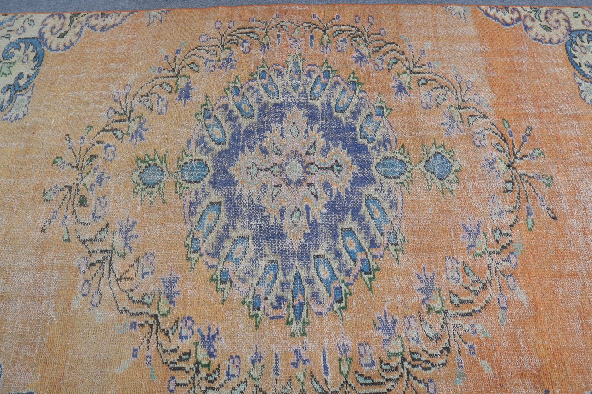 Living Room Rug, Indoor Rug, Turkish Rugs, Vintage Decor Rug, Cool Rug, 4.5x7.3 ft Area Rug, Vintage Rug, Rugs for Bedroom, Antique Rugs