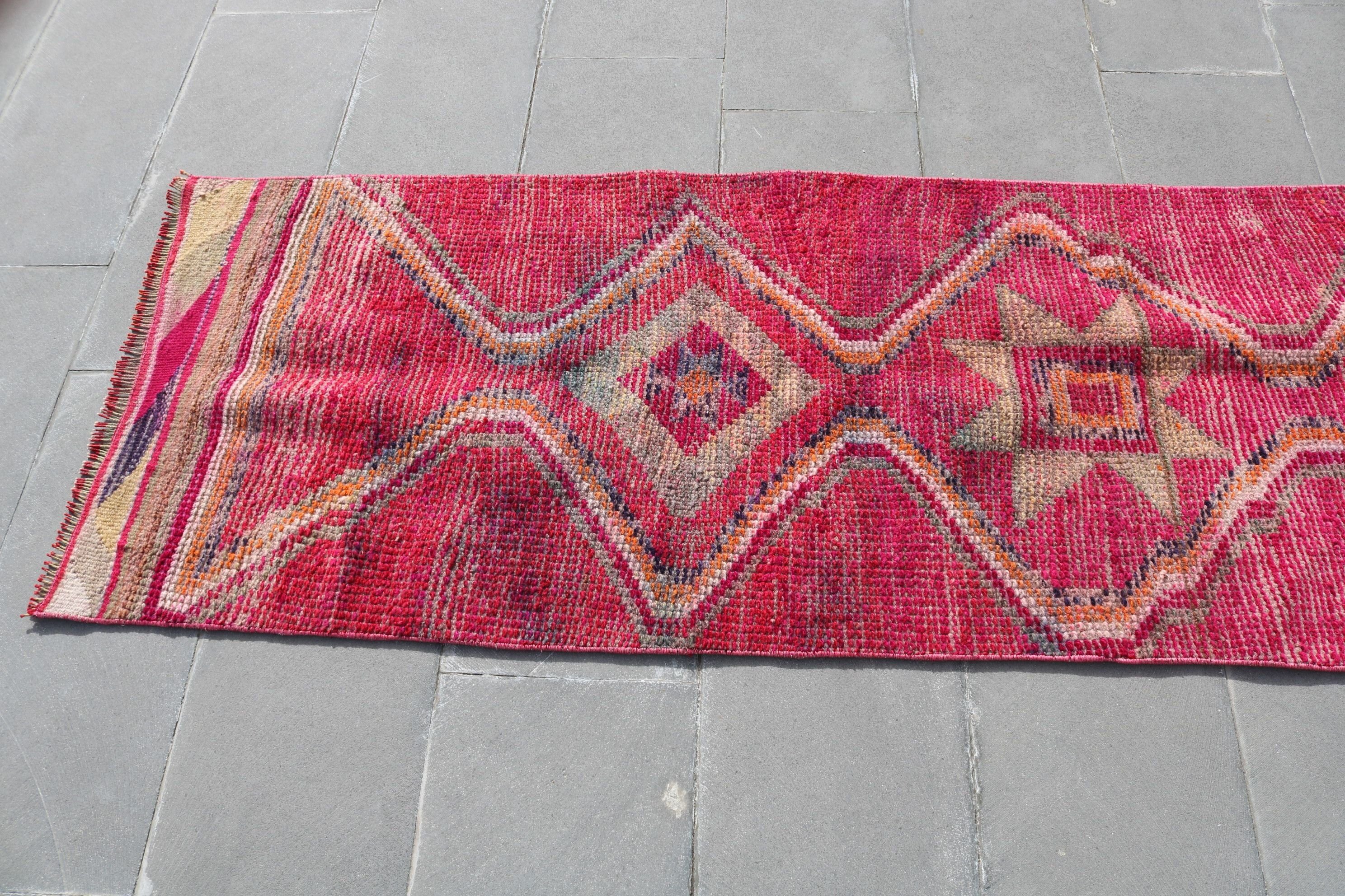 Office Rug, Wool Rugs, Cool Rug, Custom Rugs, Rugs for Kitchen, Turkish Rug, Vintage Rugs, 2.5x9.2 ft Runner Rug, Stair Rug, Kitchen Rug