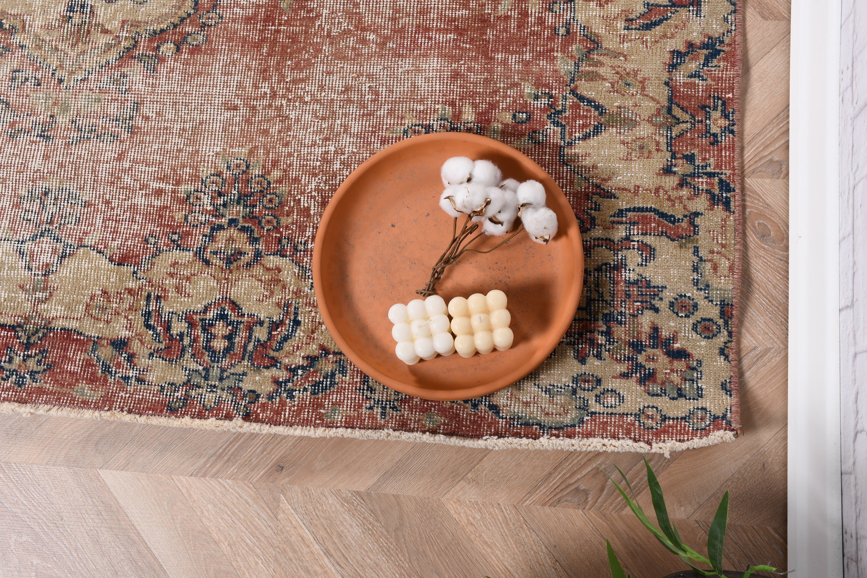 Turkish Rug, Oriental Rug, Neutral Rugs, Red  5.4x8 ft Large Rugs, Dining Room Rugs, Vintage Rugs, Living Room Rugs, Boho Rugs