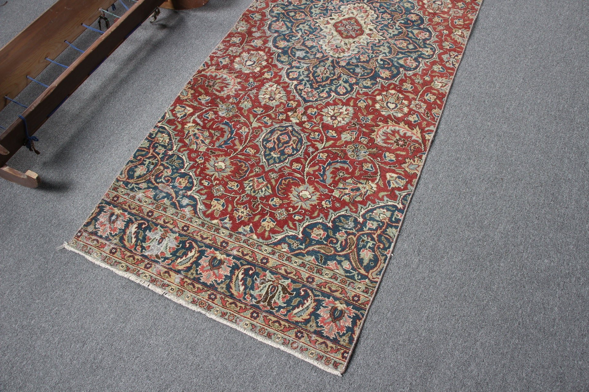 Sevimli Halı, Türk Halıları, Merdiven Halısı, Koridor Halıları, Vintage Halı, Kırmızı Anadolu Halısı, Ev Dekorasyonu Halısı, 2.8x7.8 ft Runner Halısı, Anadolu Halısı