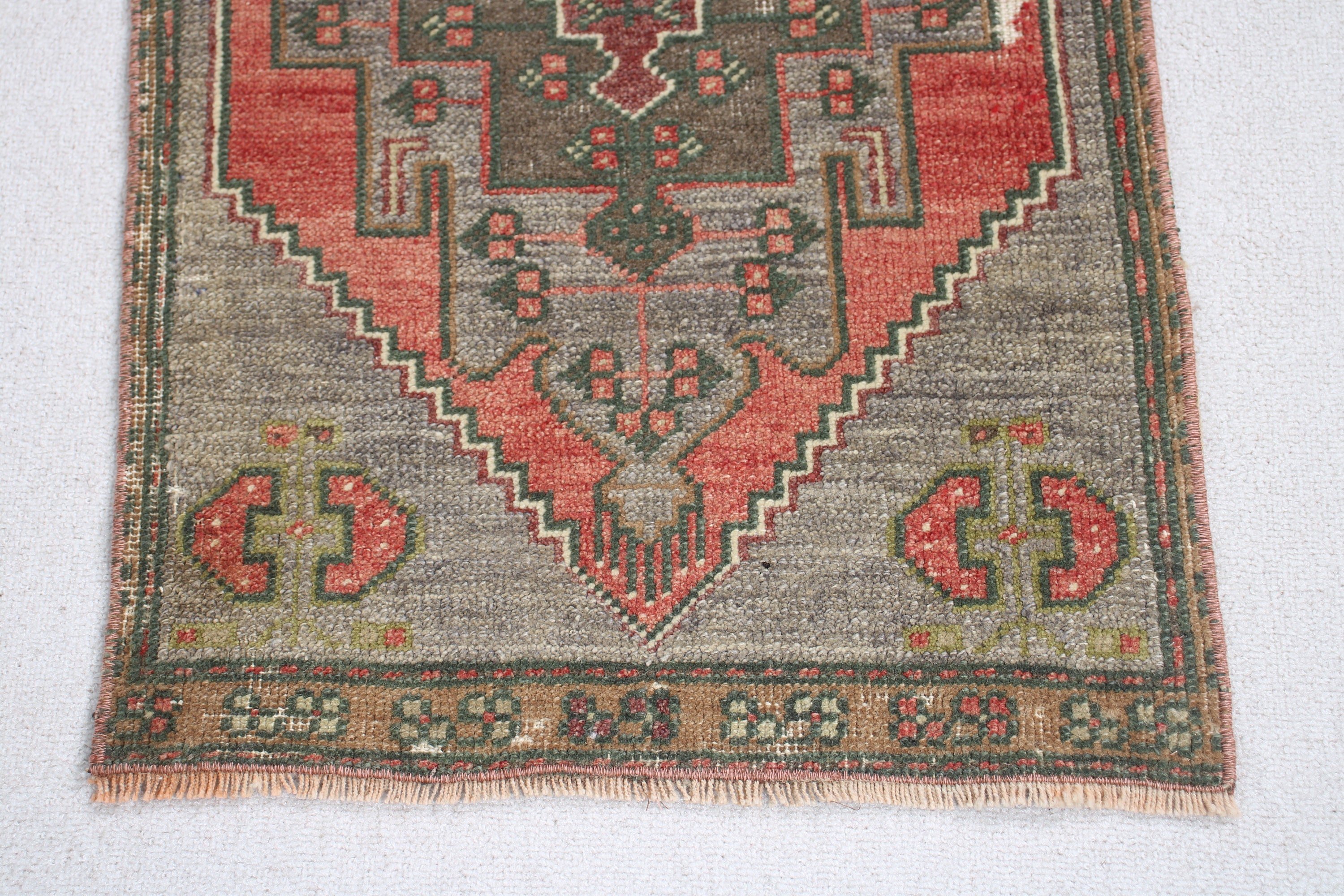 Araba Paspası Halıları, Giriş Halısı, Anadolu Halıları, 1.7x2.9 ft Küçük Halı, Mutfak Halıları, Vintage Halı, Türk Halıları, Yeşil Anadolu Halısı, Banyo Halıları