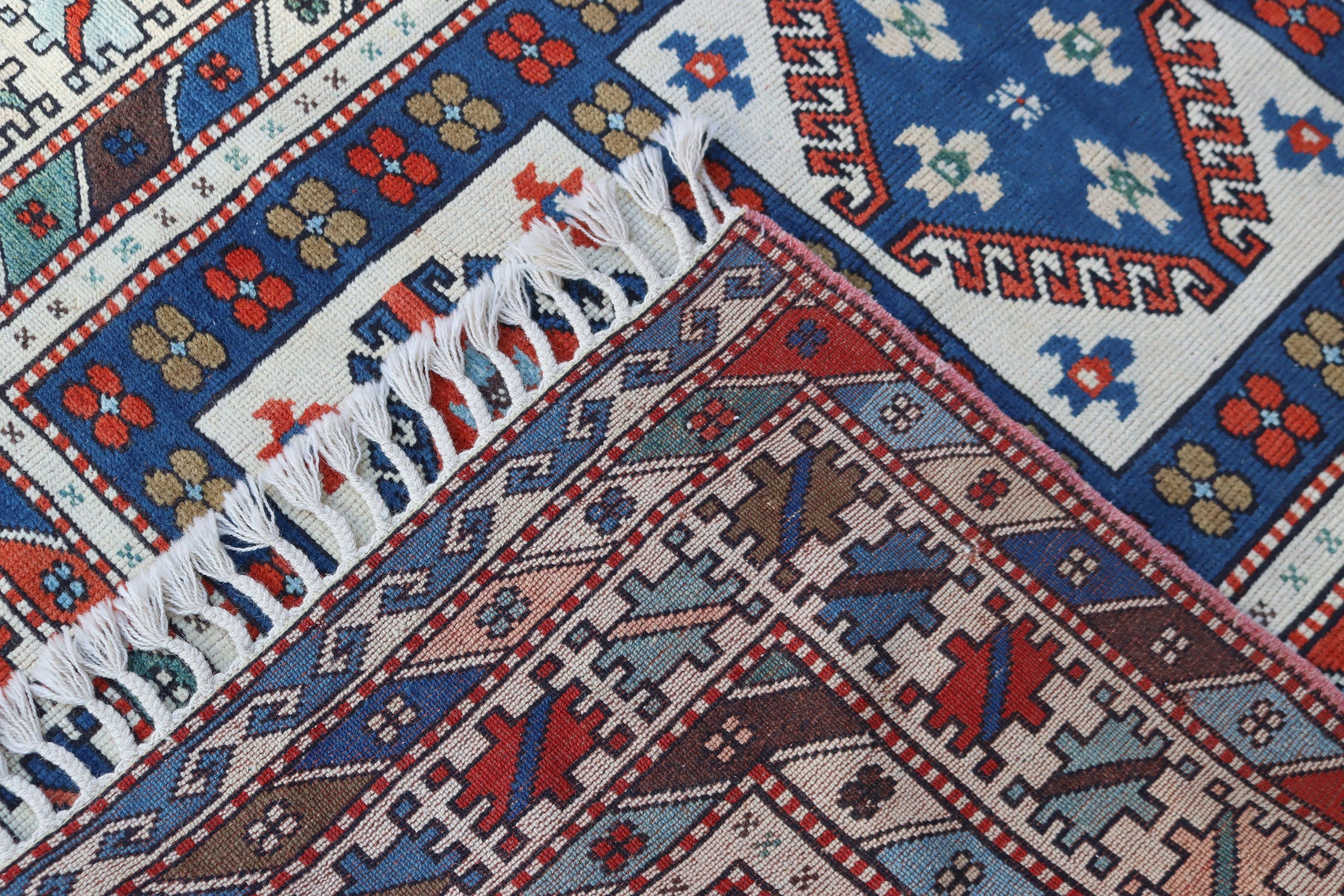 Yemek Odası Halıları, Soğuk Halı, Türk Halısı, Vintage Halılar, Boho Bölge Halıları, Bej Yün Halı, Bohem Halılar, 4,4x6,2 ft Alan Halıları, El Dokuma Halı