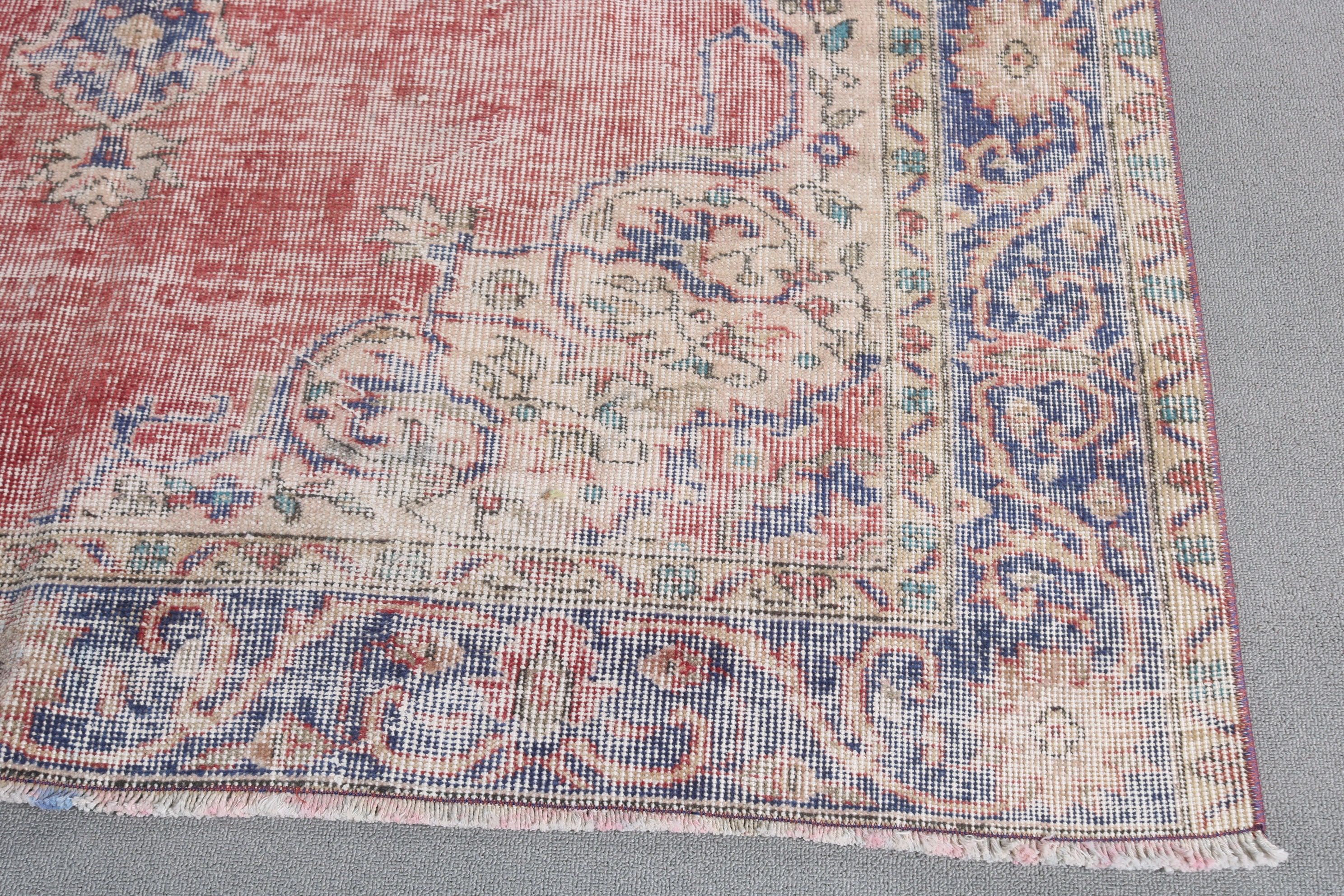 Vintage Rug, Dining Room Rug, Organic Rug, Antique Rug, Turkish Rugs, Blue Cool Rugs, Anatolian Rugs, 5.2x8.3 ft Large Rugs, Bedroom Rug