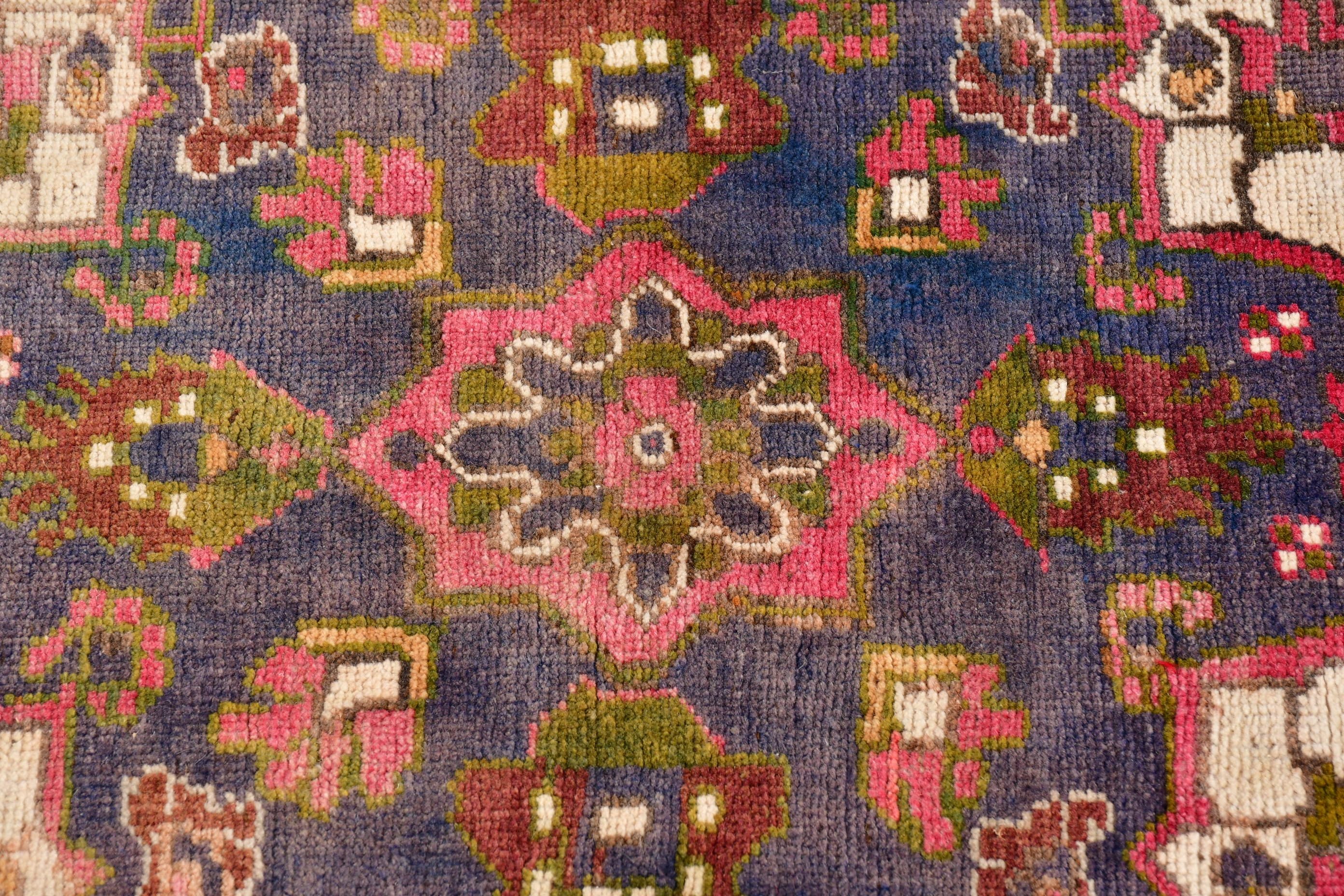 Lüks Halılar, Boho Halılar, Pembe Oushak Halılar, Yatak Odası Halıları, 5.7x10.4 ft Büyük Halı, Oturma Odası Halıları, Türk Halıları, Anadolu Halıları, Vintage Halılar