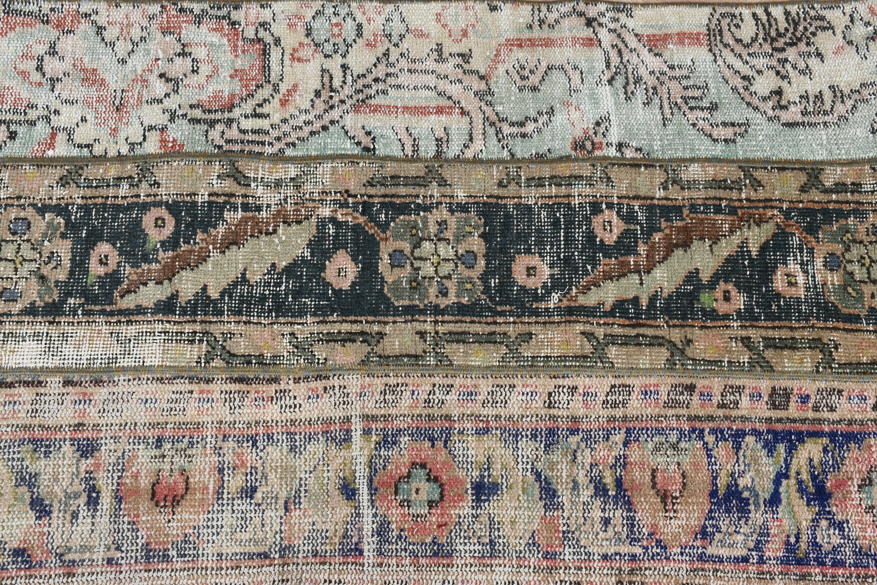 Mavi Yün Halılar, Fas Halısı, Boho Halıları, 2.3x6.1 ft Runner Halısı, Türk Halısı, Vintage Halılar, Koridor Halısı, Mutfak Halıları, Anadolu Halıları