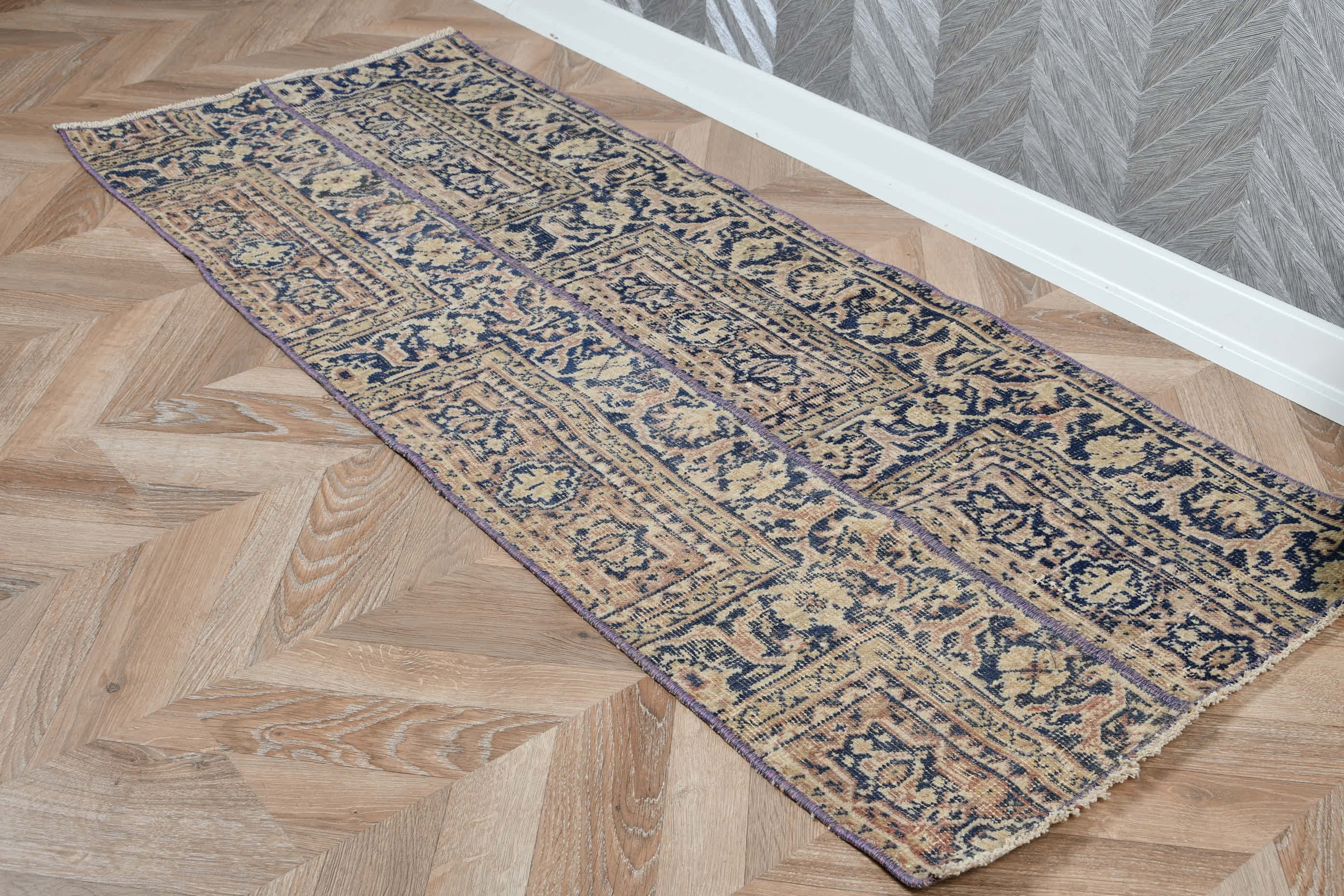 Entry Rugs, Vintage Rugs, Beige Anatolian Rug, Turkey Rugs, Turkish Rug, Kitchen Rugs, 1.9x4.9 ft Small Rug, Car Mat Rug