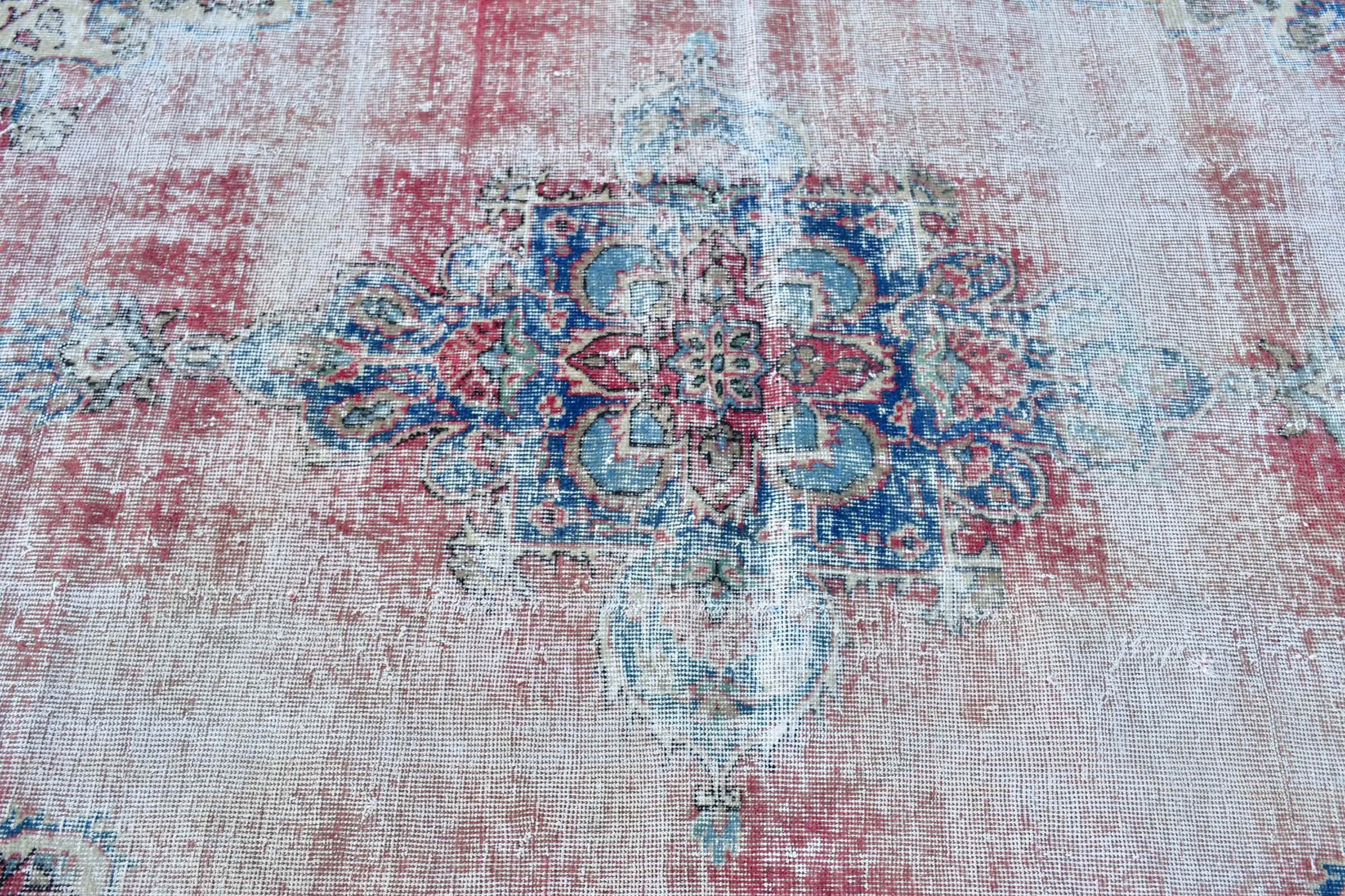 Vintage Rugs, Dining Room Rug, Moroccan Rug, Cool Rug, Aesthetic Rugs, 5.2x8.2 ft Large Rug, Red Floor Rugs, Living Room Rugs, Turkish Rugs