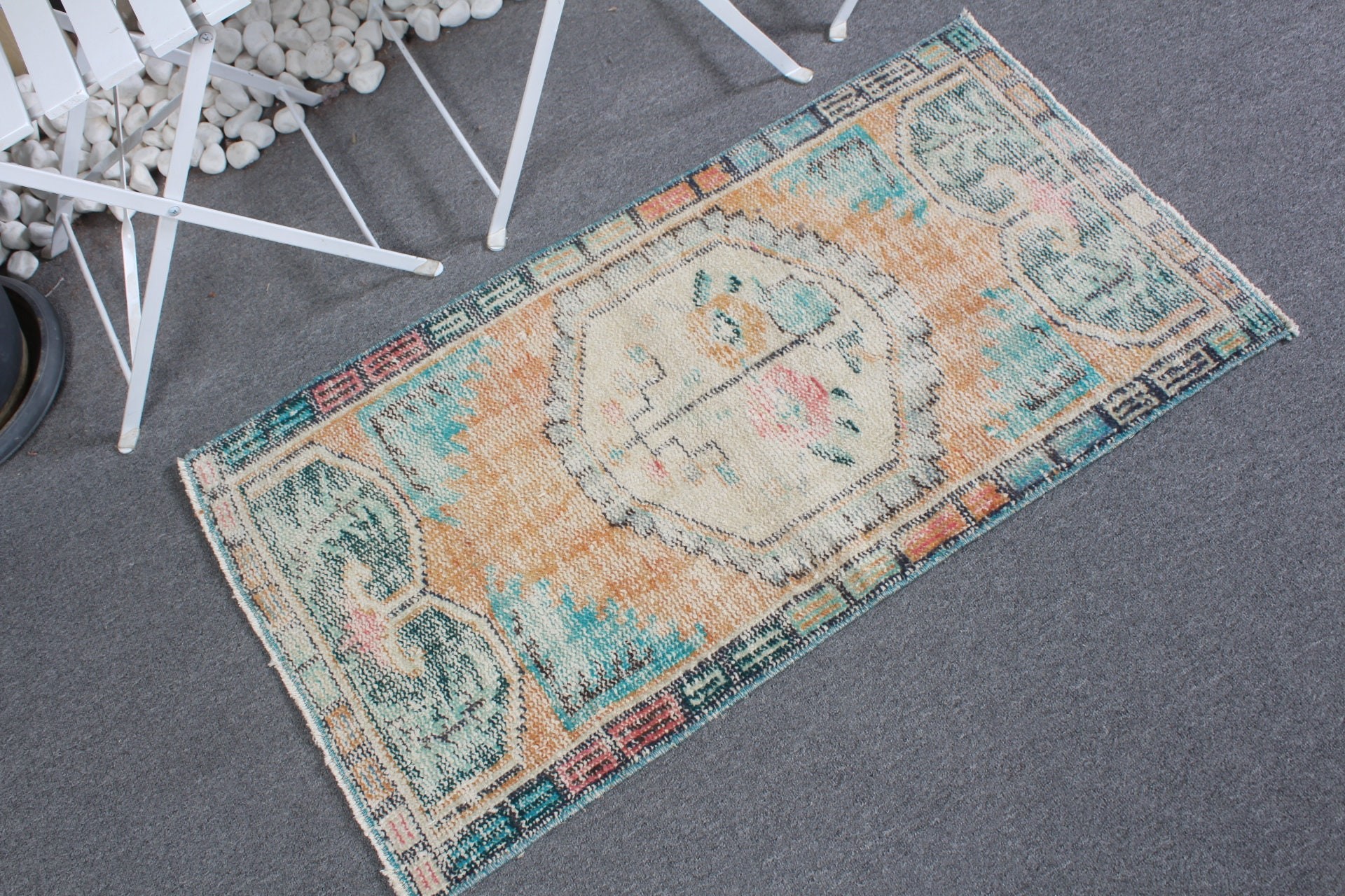 Old Rugs, Nursery Rug, Entry Rugs, Turkish Rug, Green Antique Rugs, Moroccan Rug, Home Decor Rug, 1.9x3.6 ft Small Rug, Vintage Rug