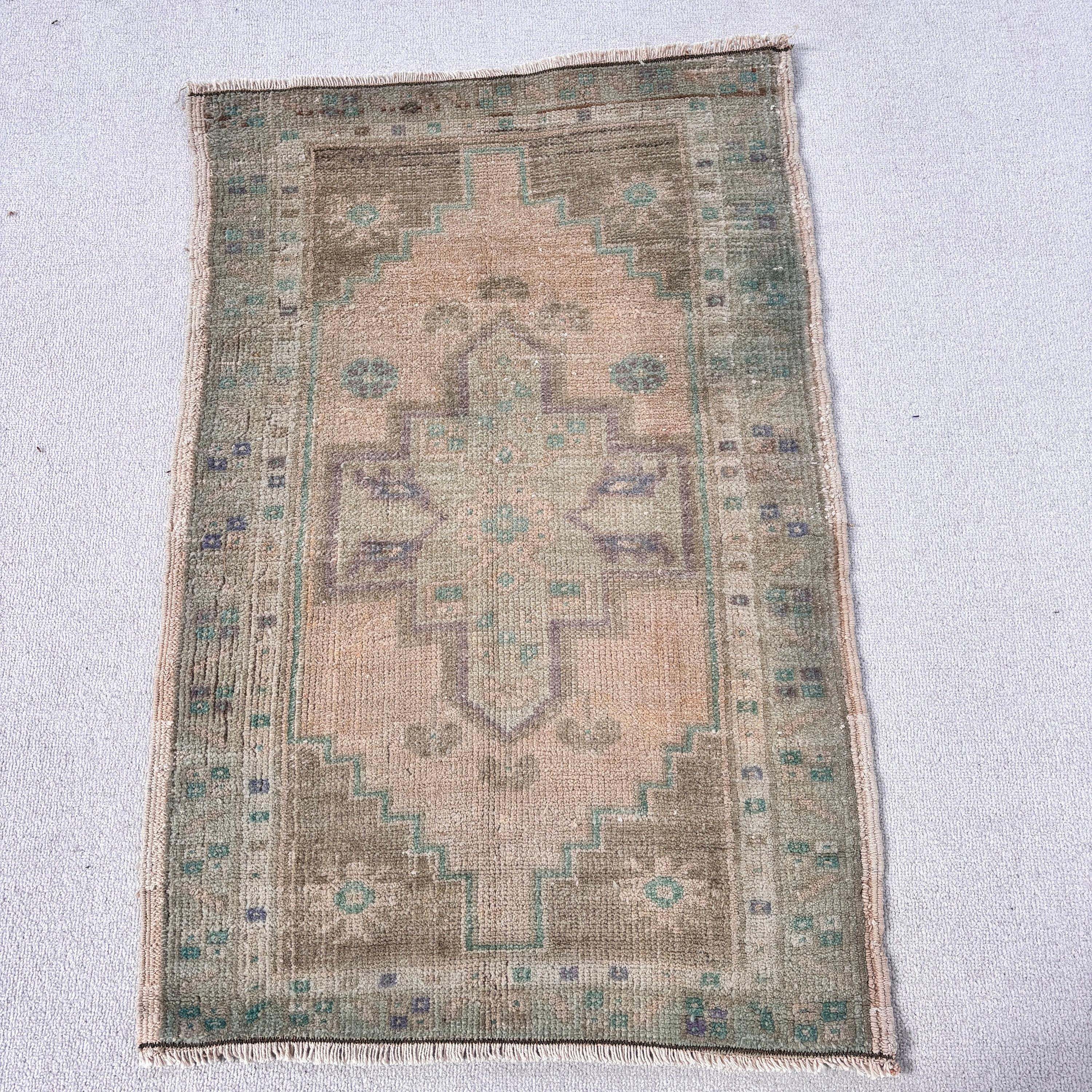 2.1x3.1 ft Small Rugs, Outdoor Rugs, Car Mat Rugs, Vintage Rugs, Entry Rug, Modern Rug, Yellow Oriental Rug, Turkish Rugs, Antique Rugs