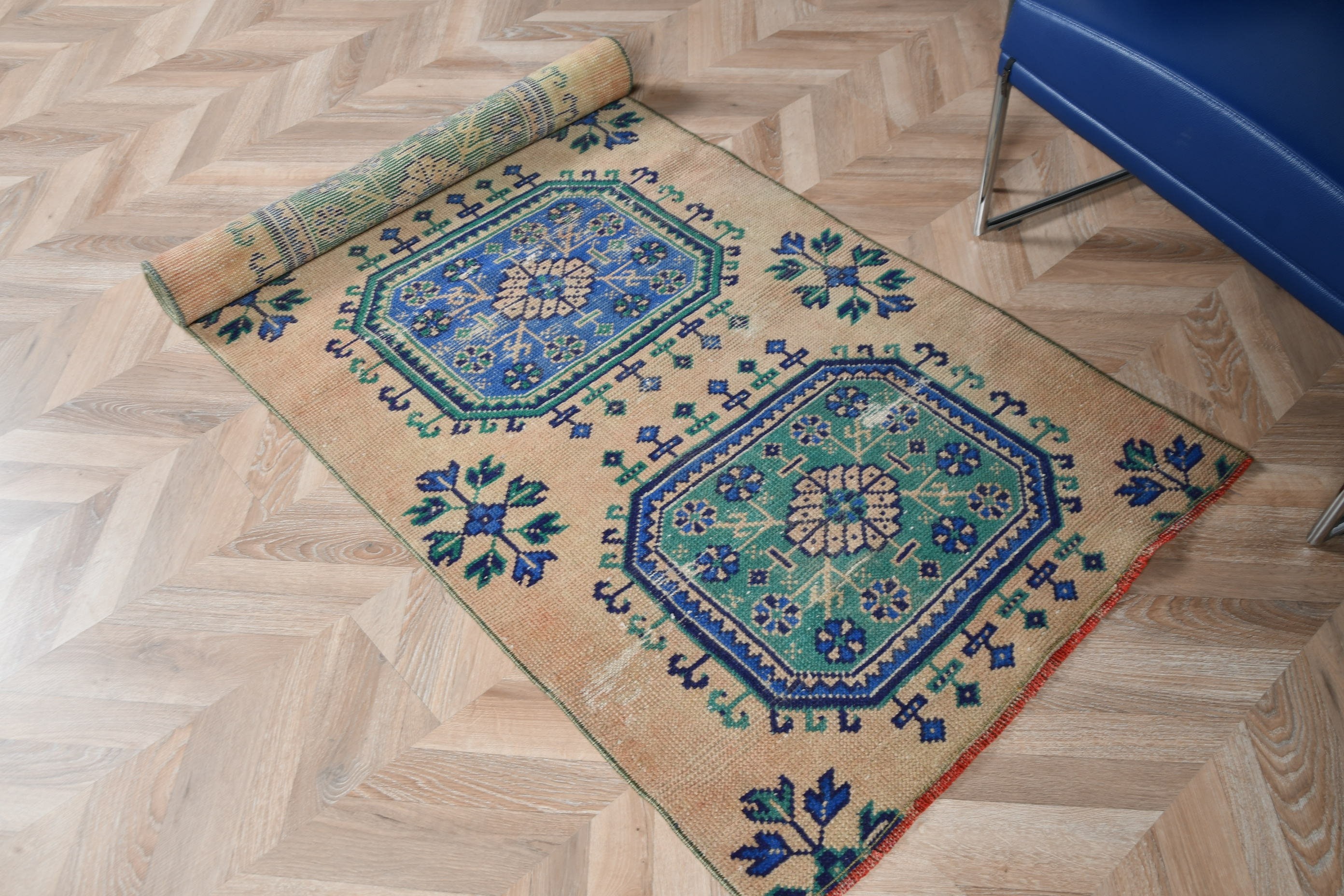 Merdiven Halısı, Ev Dekorasyonu Halısı, Turuncu 2.8x7.8 ft Runner Halıları, Vintage Halılar, Türk Halısı, Oryantal Halılar, Koridor Halıları, Yurt Halısı