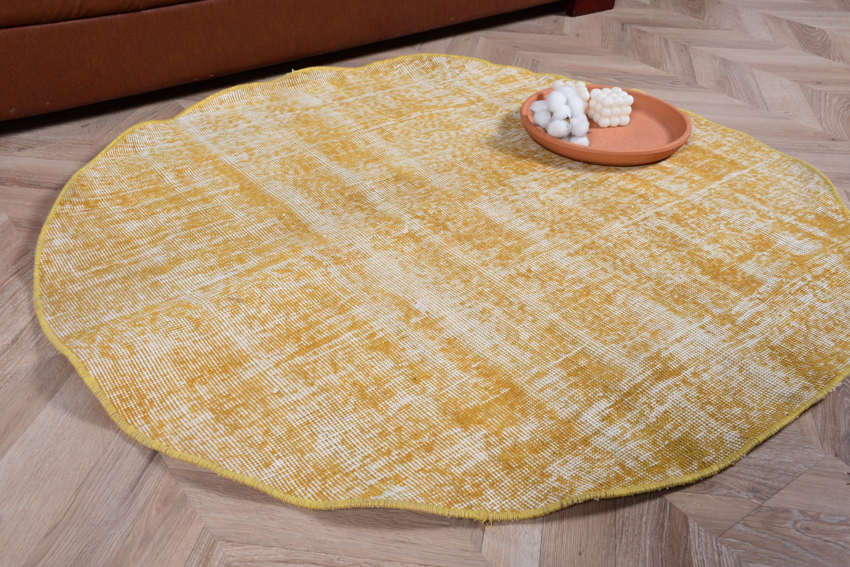 Vintage Rug, Moroccan Rug, Bedroom Rugs, 3.8x4 ft Accent Rugs, Rugs for Kitchen, Nursery Rug, Entry Rugs, Yellow Bedroom Rugs, Turkish Rug