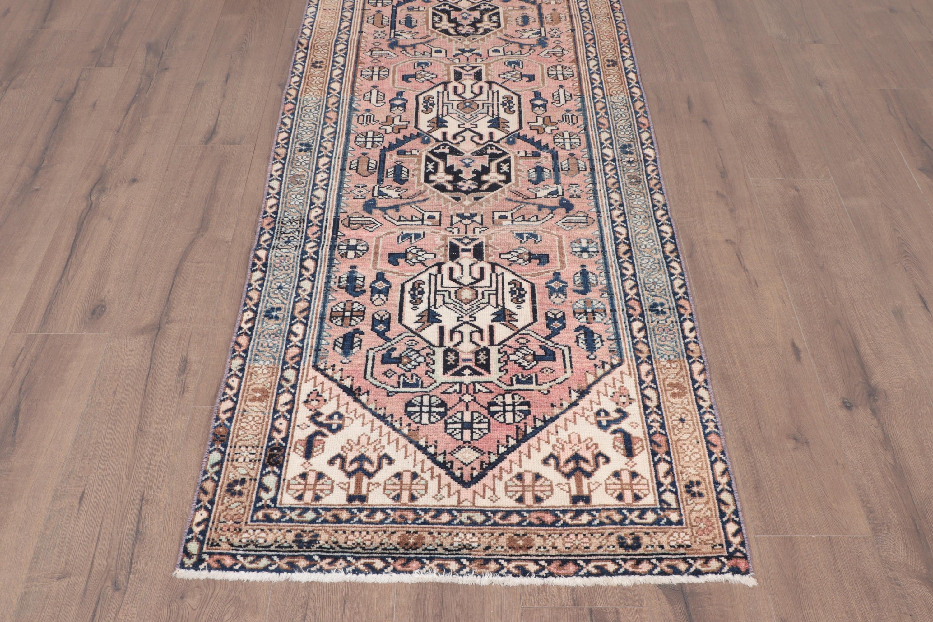 Modern Halılar, Türk Halısı, Vintage Halılar, Pembe Ev Dekorasyonu Halıları, 3x9.5 ft Runner Halıları, Lüks Halılar, Uzun Yolluk Halısı, Koridor Halıları, Yer Halısı