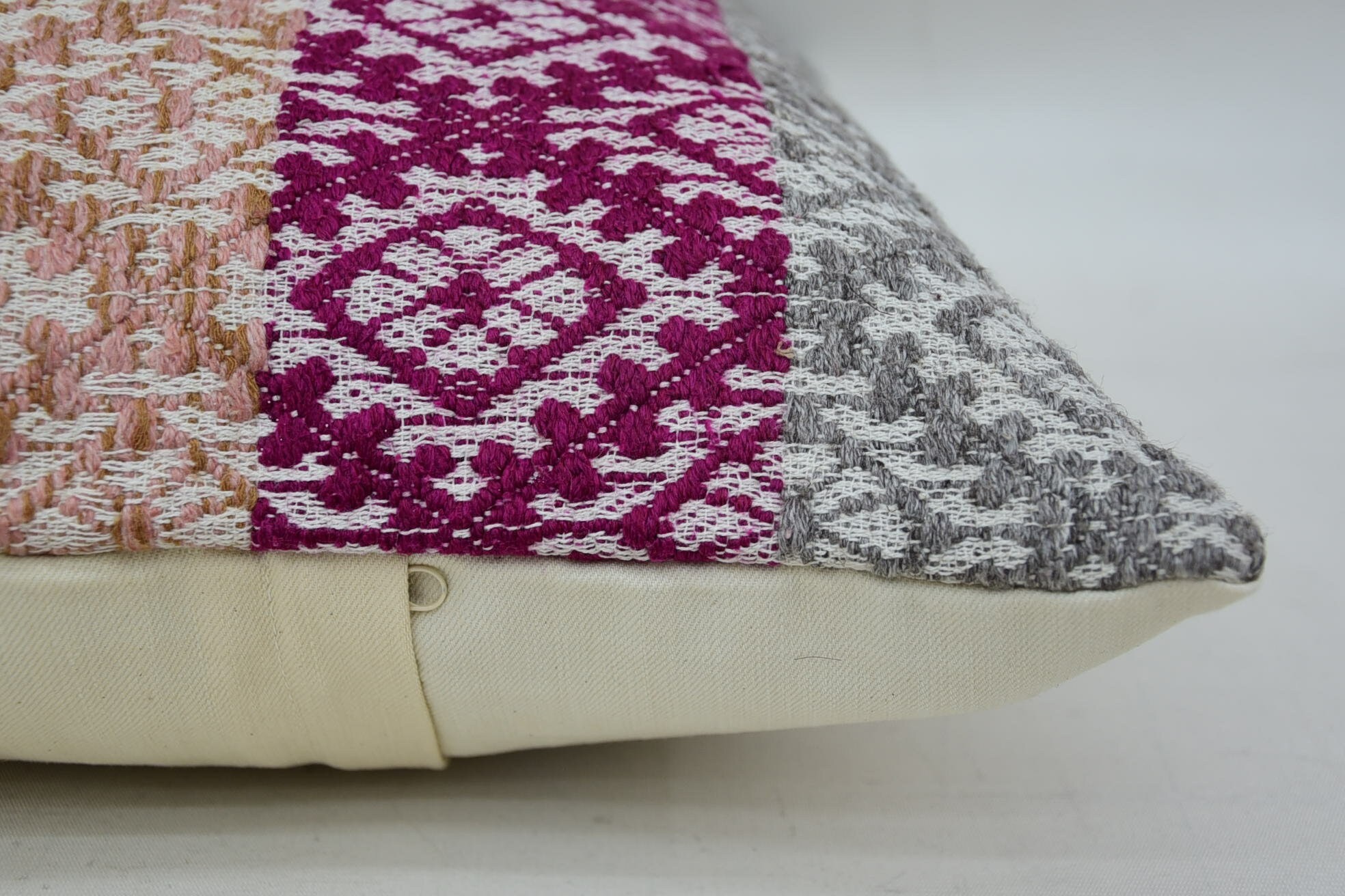 Gift Pillow, 16"x24" Gray Cushion, Ethnic Pillow Cover Pillow Cover, Pillow for Couch, Aztec Cushion Cover, Throw Kilim Pillow