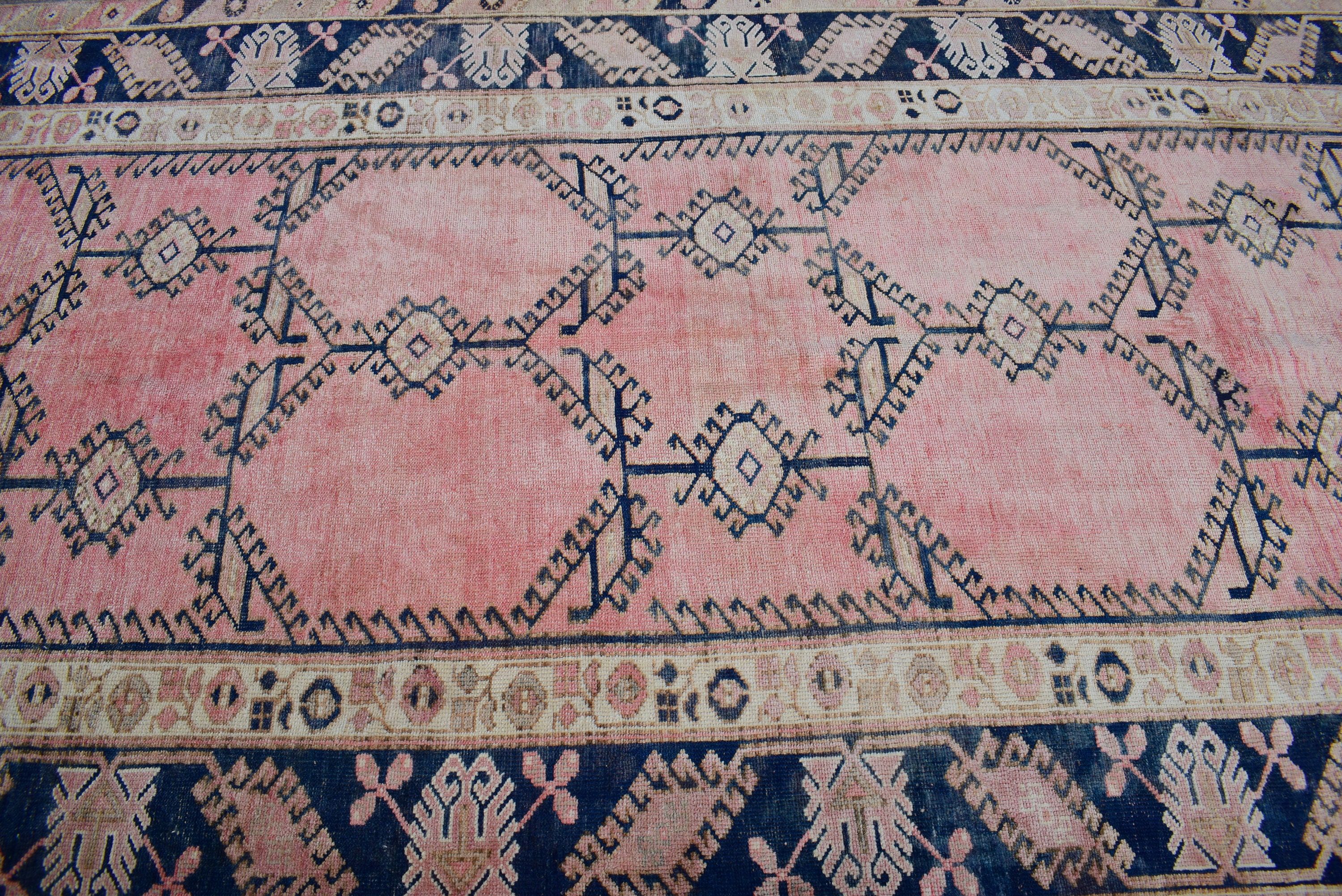 Home Decor Rug, Large Vintage Rugs, Pink Bedroom Rugs, Large Oushak Rug, Vintage Rugs, Neutral Rug, 5.2x9.9 ft Large Rugs, Turkish Rugs