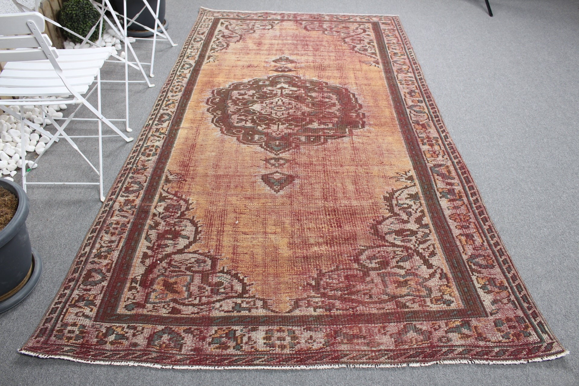 Dorm Rugs, Brown Kitchen Rugs, Living Room Rugs, Dining Room Rug, 5.3x9 ft Large Rug, Vintage Rug, Turkish Rugs, Home Decor Rugs, Wool Rug