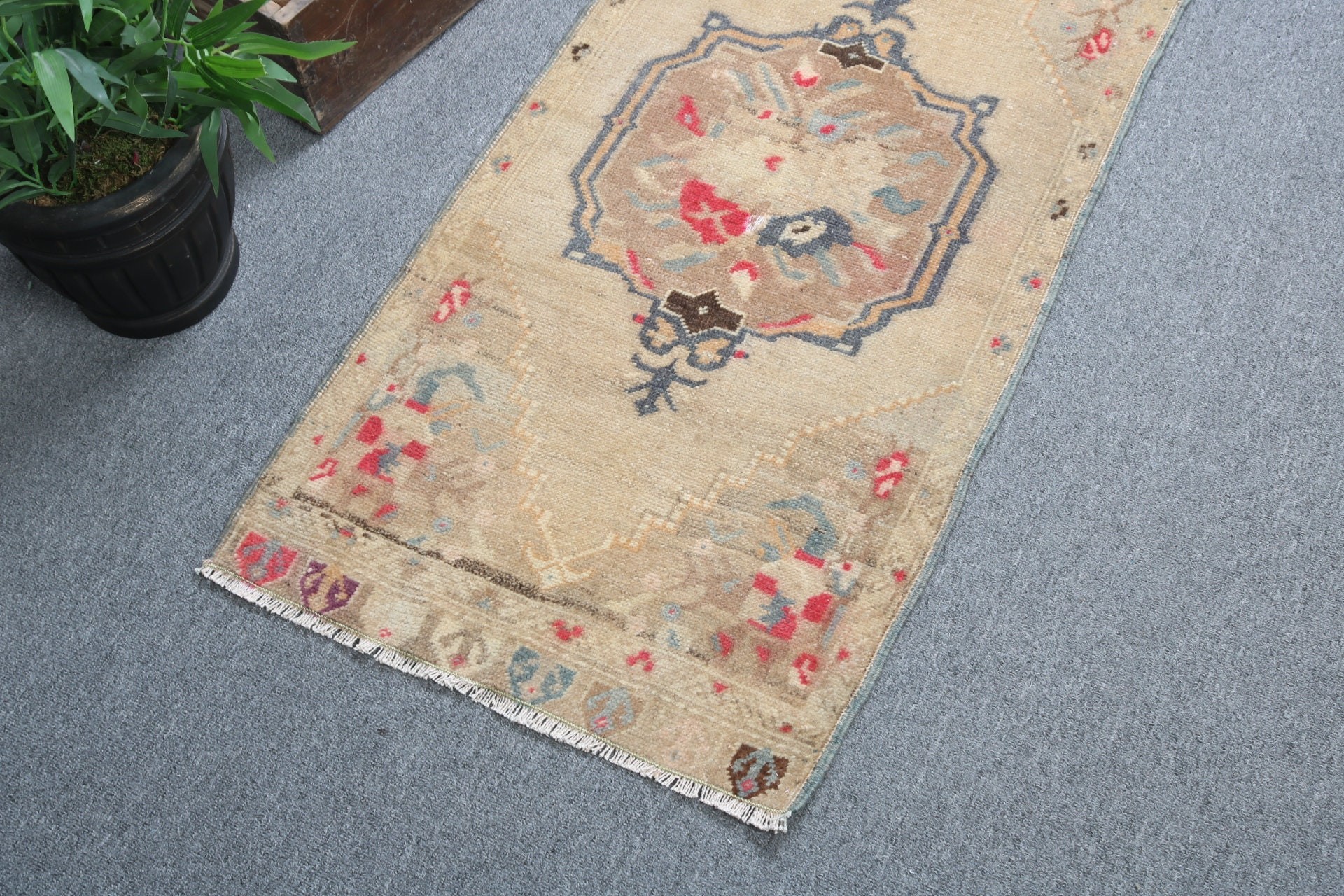 Beige Kitchen Rug, Outdoor Rug, Cool Rug, 1.8x3.7 ft Small Rugs, Turkish Rugs, Vintage Rug, Bathroom Rug, Modern Rugs, Small Vintage Rug