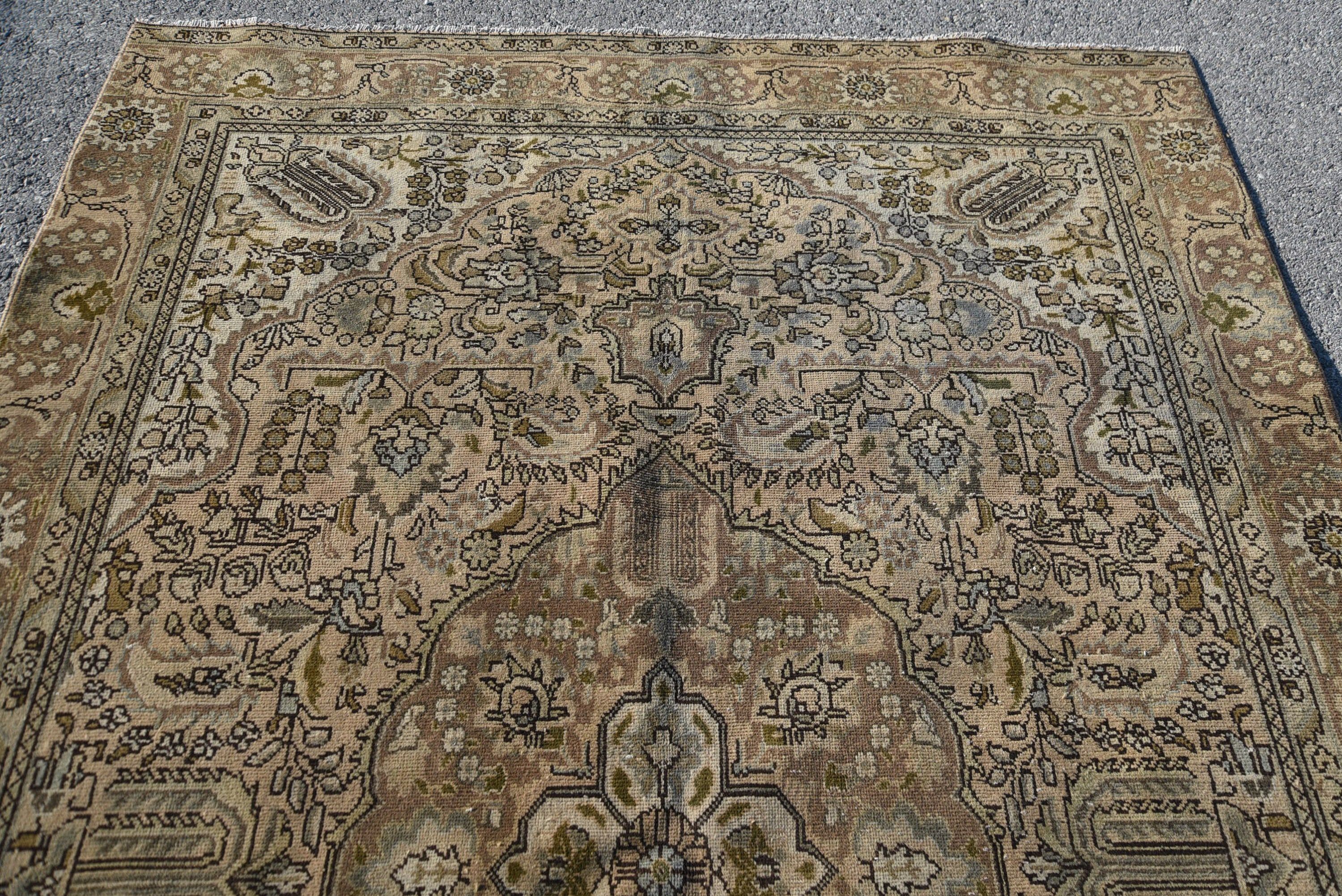 Yatak Odası Halısı, 6x9.3 ft Büyük Halı, Vintage Halı, Ev Dekor Halısı, Oturma Odası Halıları, Parlak Halı, Türk Halısı, Renkli Halı, Yemek Odası Halısı