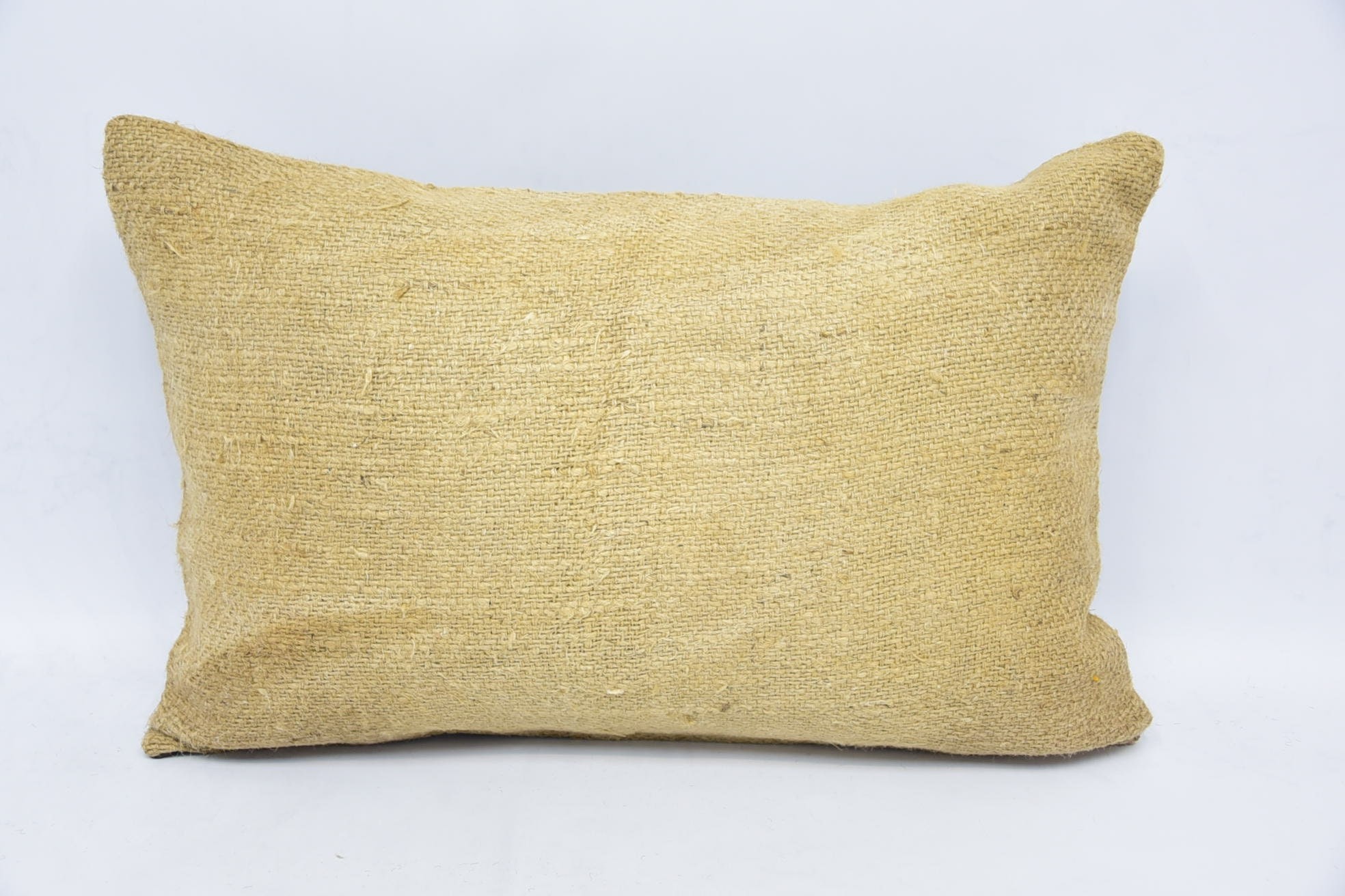 Vintage Kilim Throw Pillow, Vintage Pillow, Accent Cushion Cover, Pillow for Sofa, 16"x24" Beige Cushion Cover
