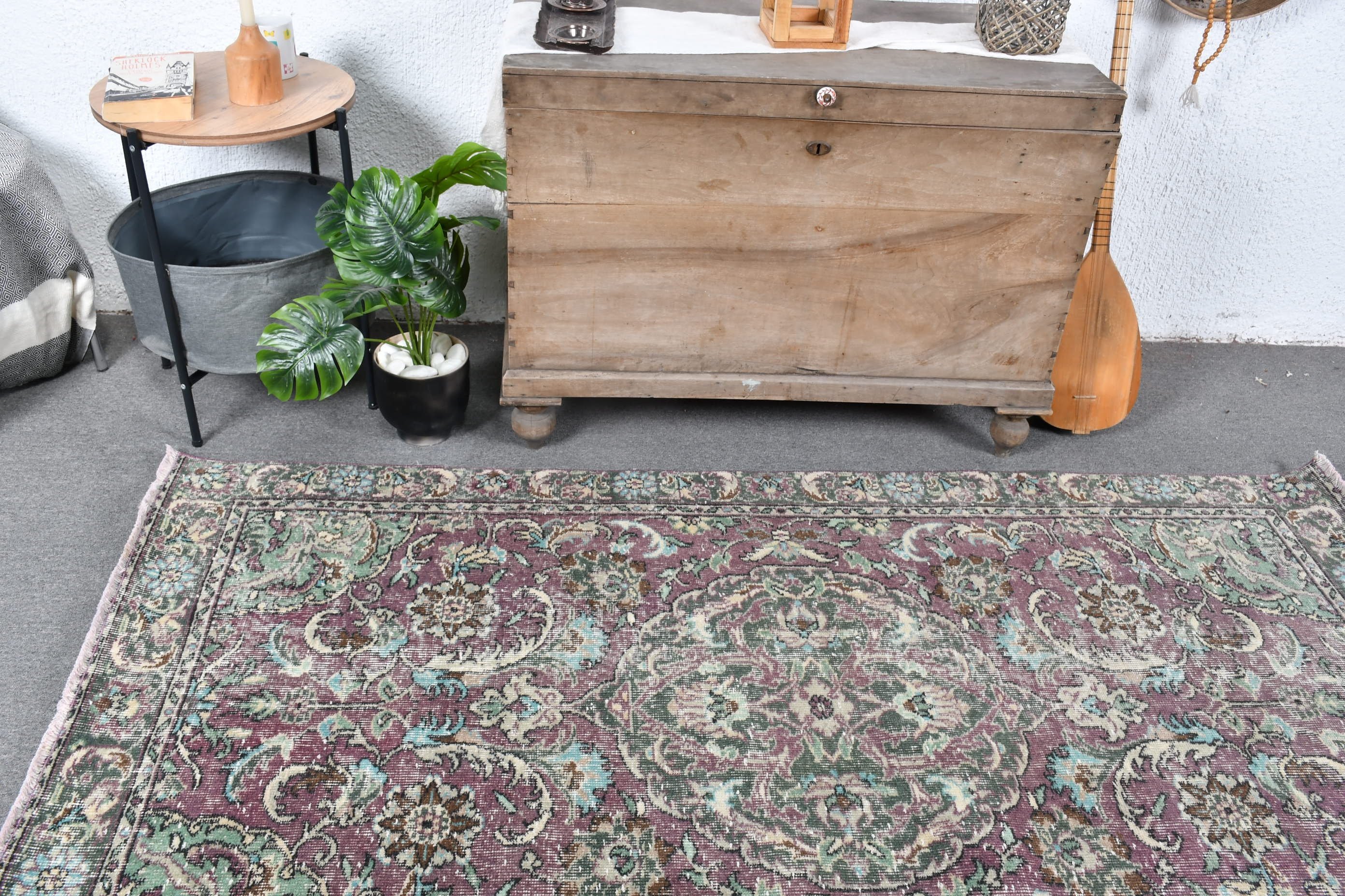 Oushak Rugs, 4.1x7.1 ft Area Rugs, Green Bedroom Rug, Turkish Rug, Indoor Rugs, Ethnic Rugs, Dining Room Rug, Oriental Rugs, Vintage Rug