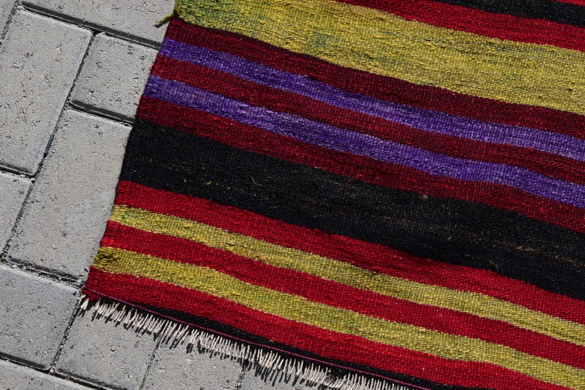 Kitchen Rug, Kilim, Dining Room Rugs, Dorm Rug, Vintage Rug, Salon Rug, Rugs for Living Room, Turkish Rug, 5.2x11.8 ft Large Rug, Floor Rug