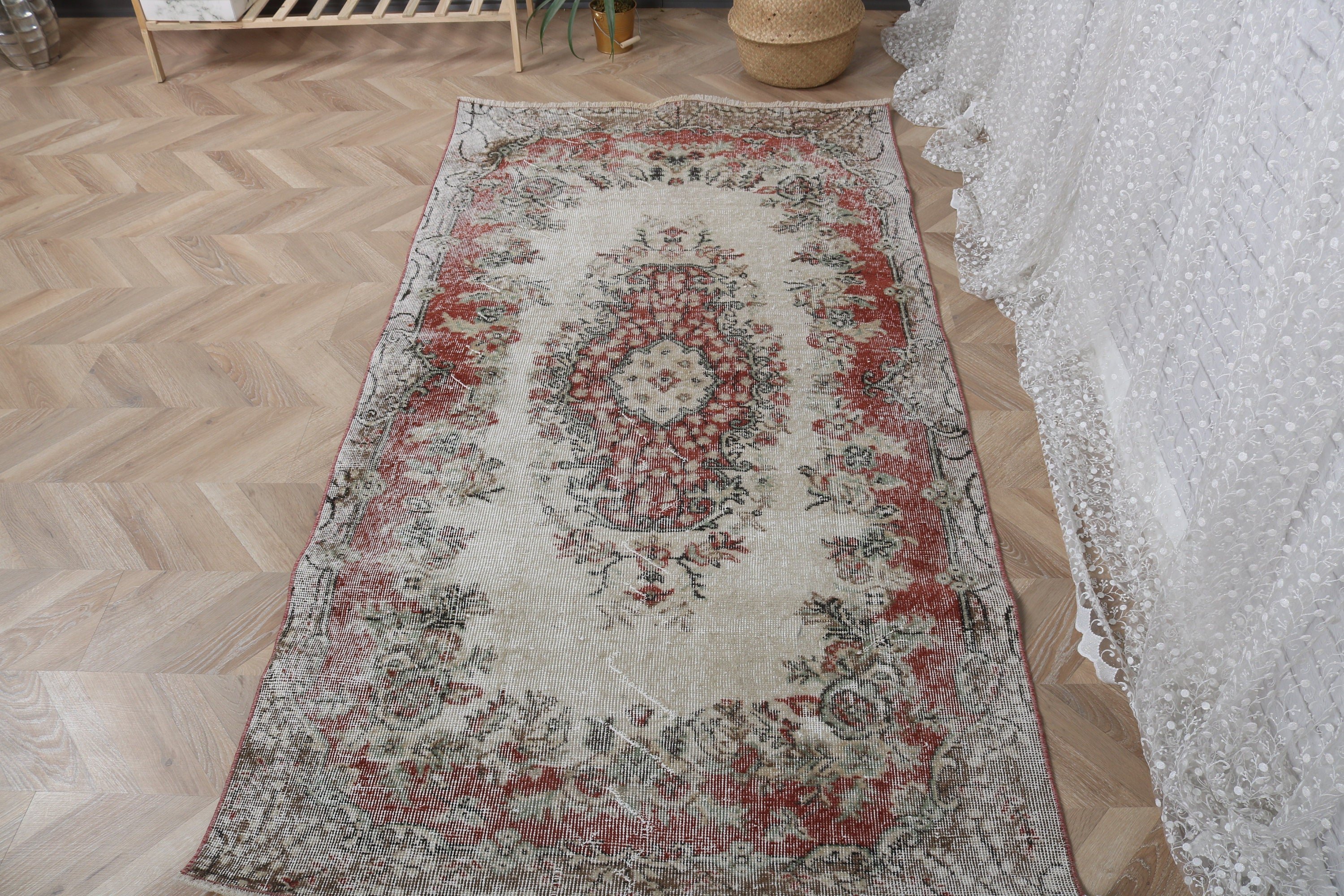 Vintage Accent Halılar, 3.5x6.7 ft Accent Halı, Mutfak Halısı, Vintage Halılar, Türk Halıları, Modern Halılar, Çocuk Halıları, Bej Açıklama Halıları