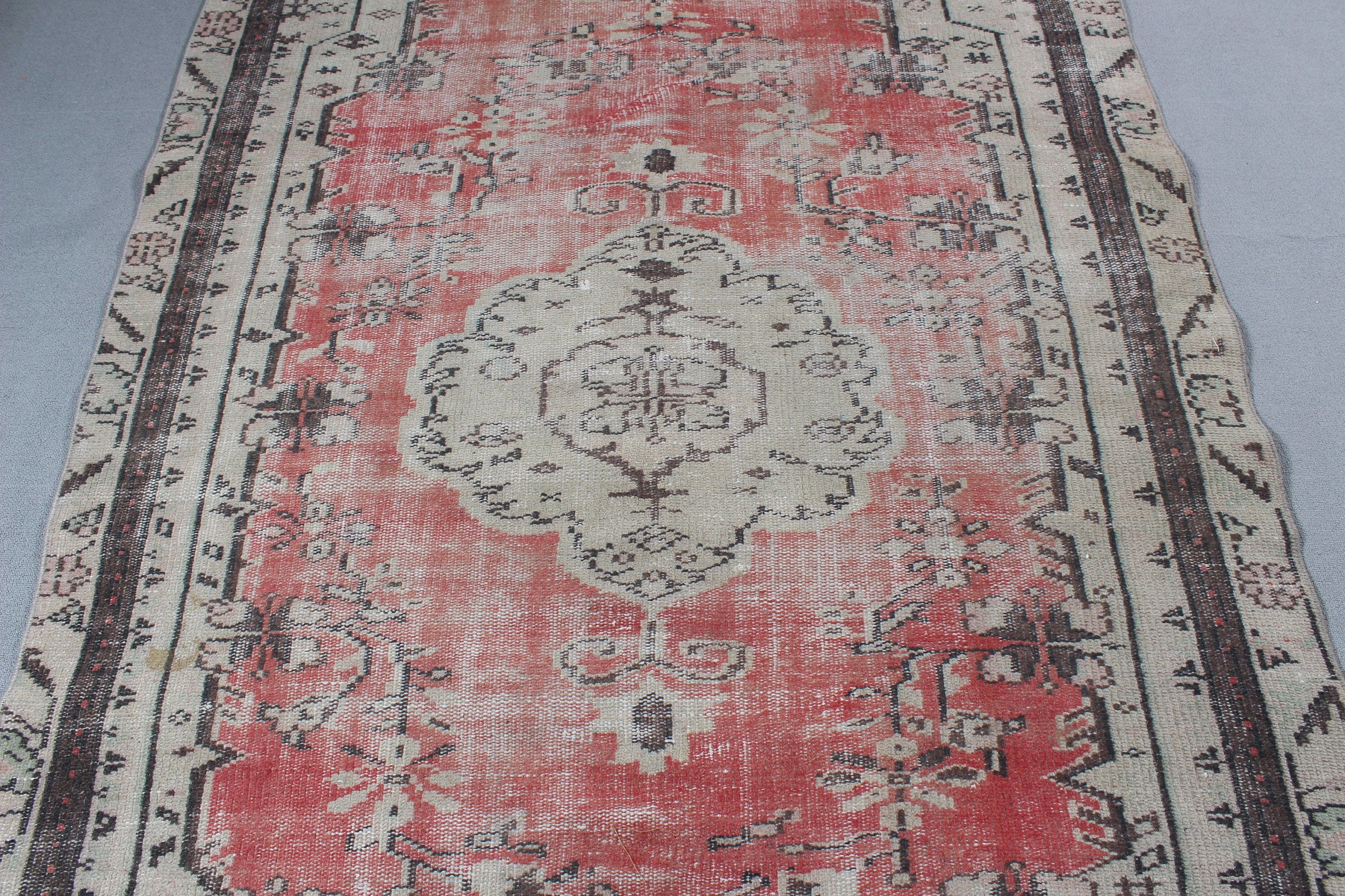 Vintage Rugs, Bedroom Rugs, Anatolian Rugs, Turkey Rugs, Floor Rugs, Red Oriental Rug, Living Room Rugs, Turkish Rugs, 5.2x8.5 ft Large Rug