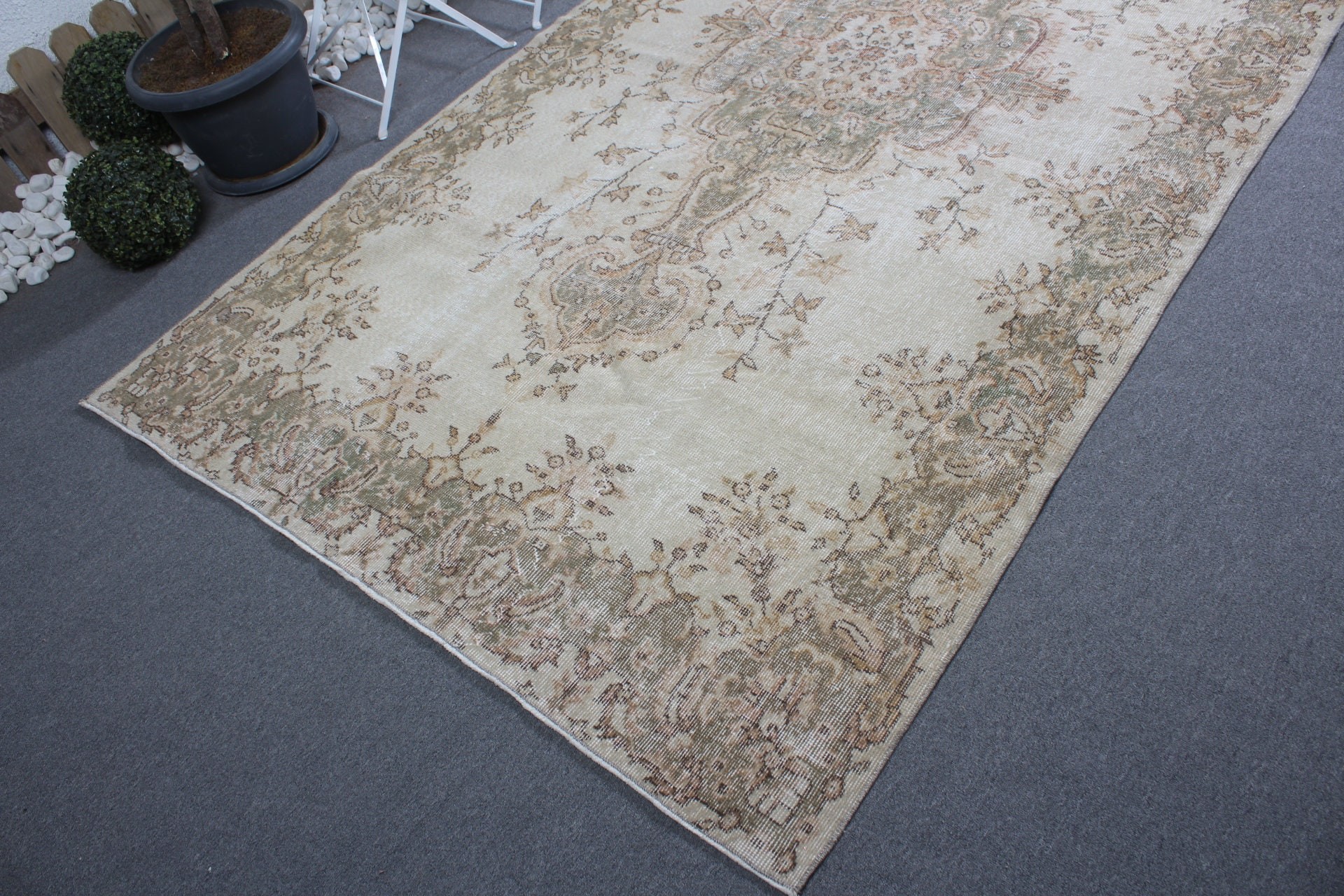 Beige Bedroom Rug, Rugs for Bedroom, Turkish Rug, Moroccan Rugs, Oriental Rugs, 5.4x9.6 ft Large Rug, Old Rug, Vintage Rug, Living Room Rug