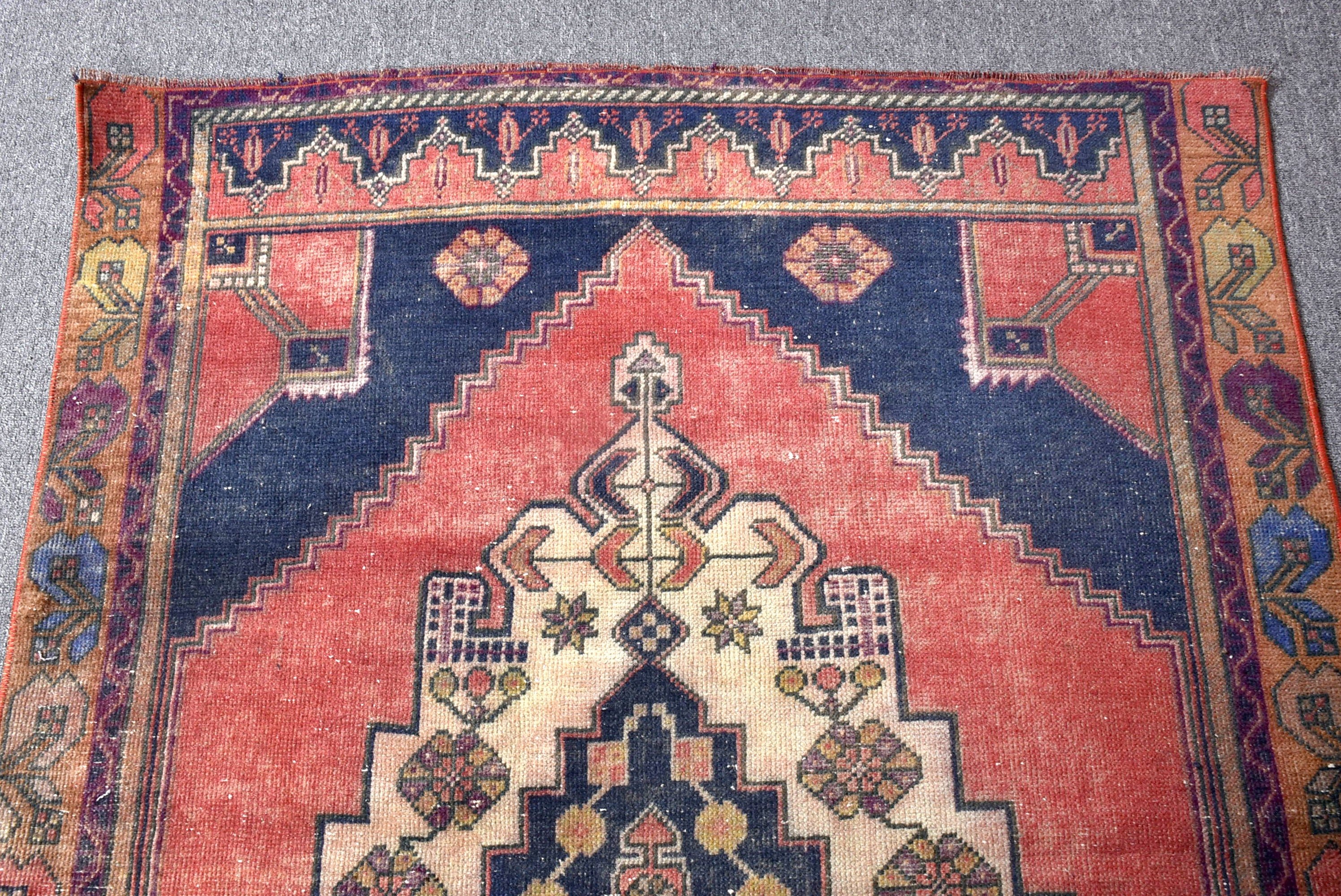 Boho Halılar, Giriş Halıları, Kırmızı Mutfak Halısı, Geleneksel Halılar, Türk Halısı, Vintage Halılar, Düz Dokuma Halılar, Boho Vurgulu Halı, 3,5x5,5 ft Vurgulu Halı