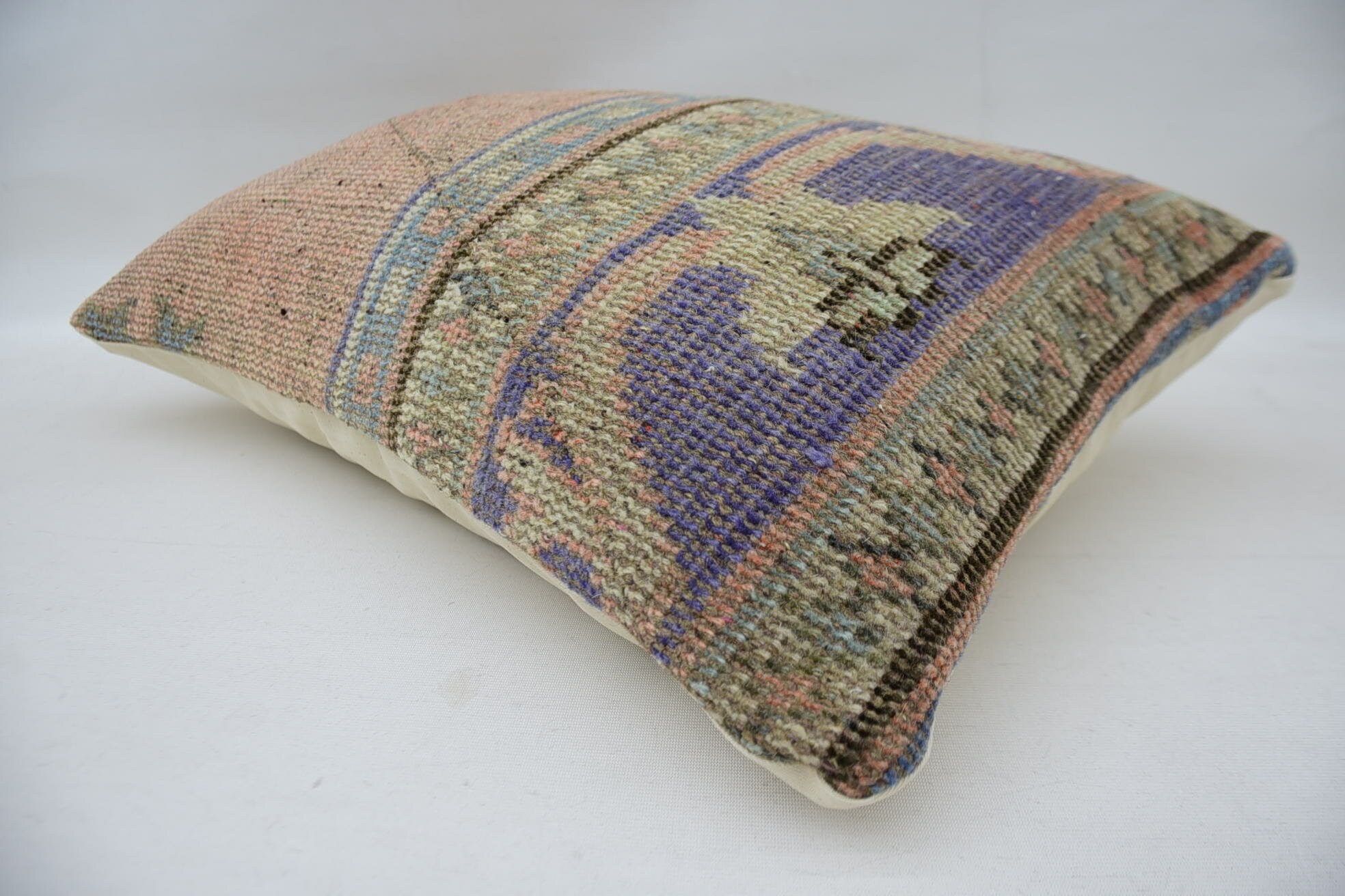 Home Decor Pillow, Authentic Pillow Cover, Kilim Cushion Sham, Vintage Pillow, 16"x24" Red Pillow Case, Cozy Throw Pillow