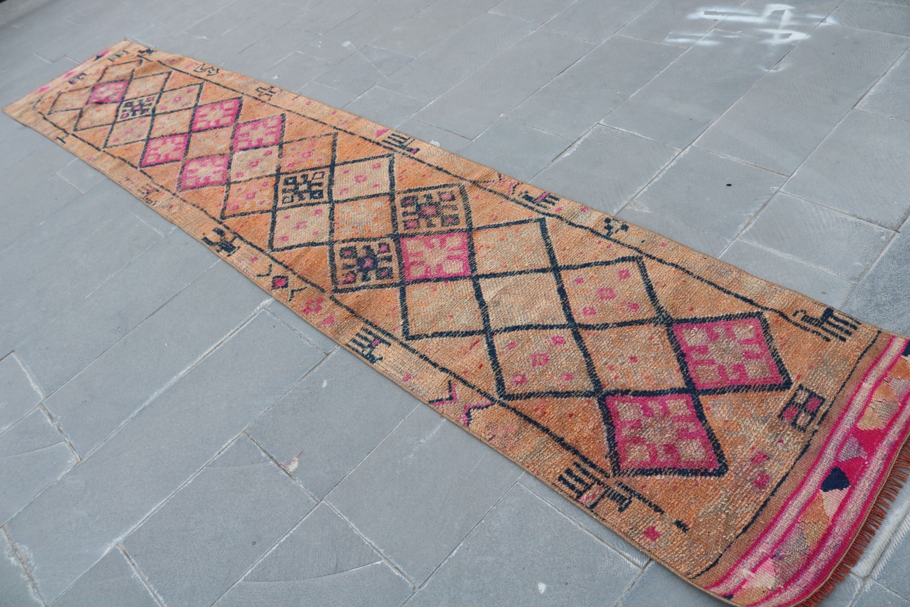 Pale Rug, 2.3x12.9 ft Runner Rug, Stair Rug, Custom Rug, Floor Rug, Rugs for Runner, Corridor Rug, Vintage Rug, Turkish Rugs, Moroccan Rugs