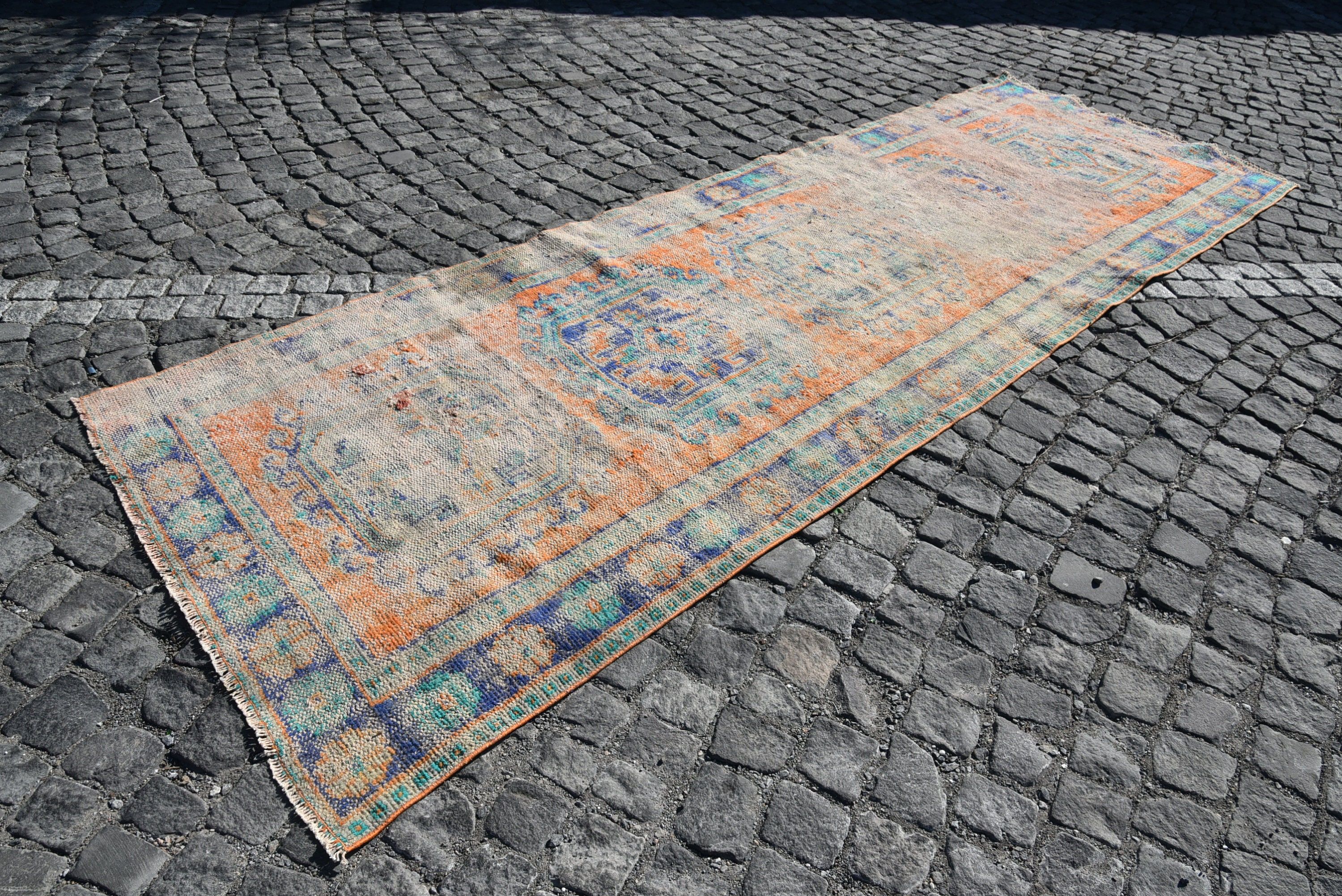 Türk Halıları, Koridor Halıları, 3,9x11,4 ft Yolluk Halıları, Vintage Halılar, Soğuk Halı, Merdiven Halıları, Yer Halıları, Koridor Halıları, El Dokuma Halıları