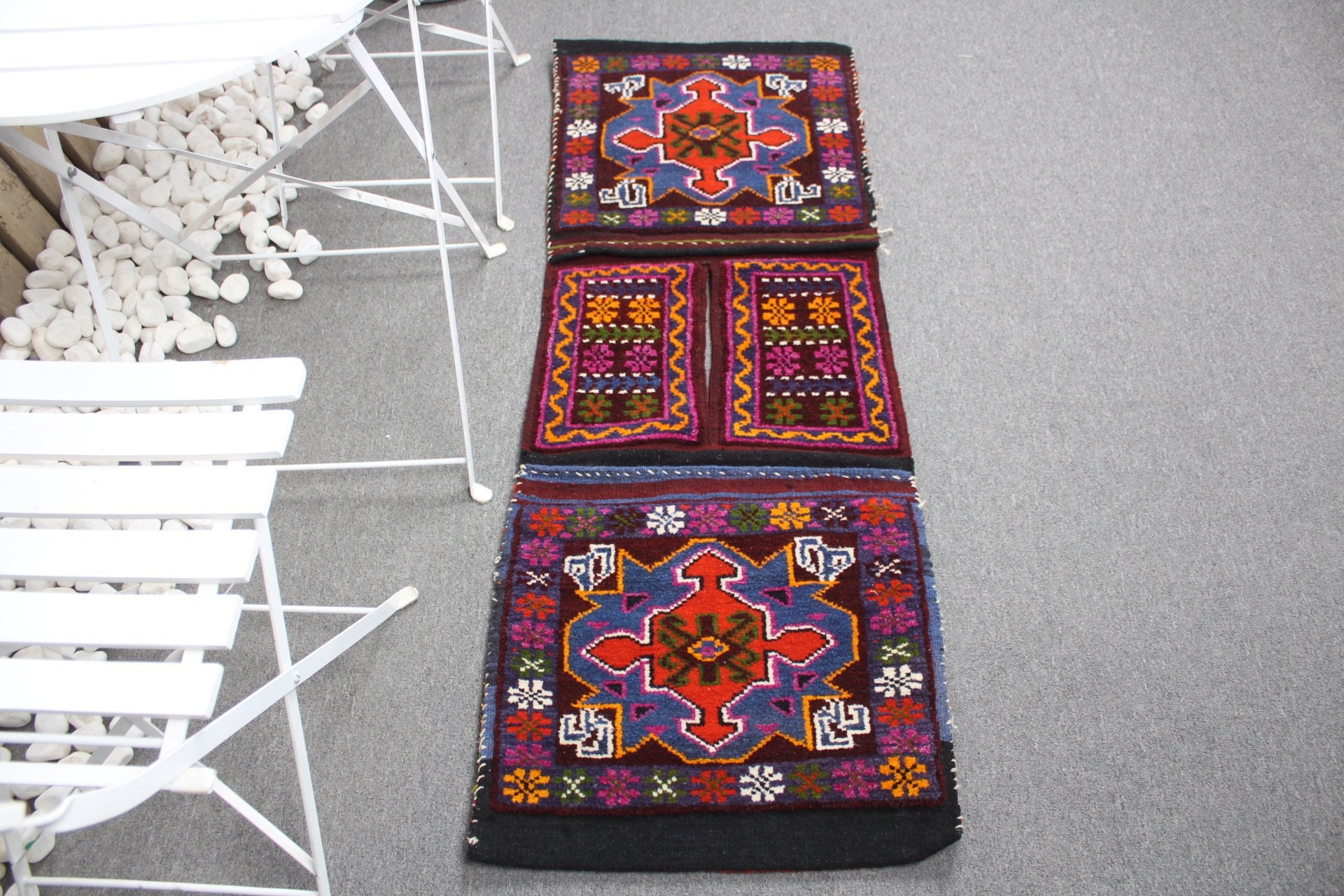 Vintage Halı, Kahverengi Oushak Halı, Giriş Halıları, Kilim, Türk Halısı, Yatak Odası Halısı, 1.7x4.6 ft Küçük Halı, Mutfak Halıları, Duvara Asılı Halılar