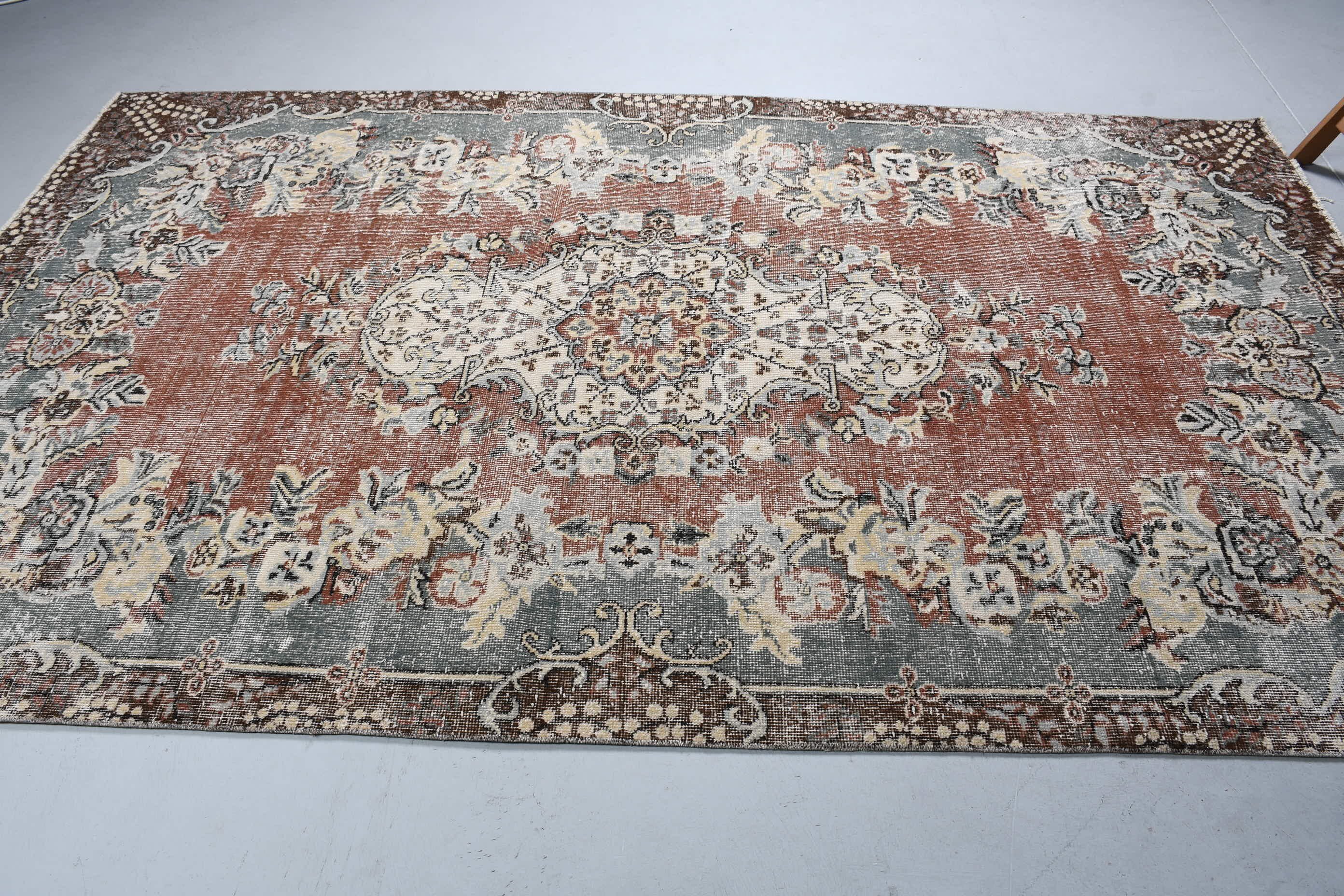 Türk Halıları, Yatak Odası Halısı, Yemek Odası Halıları, Havalı Halı, Vintage Halılar, Salon Halısı, 5.6x9.3 ft Büyük Halı, Kırmızı Mutfak Halıları, Salon Halıları