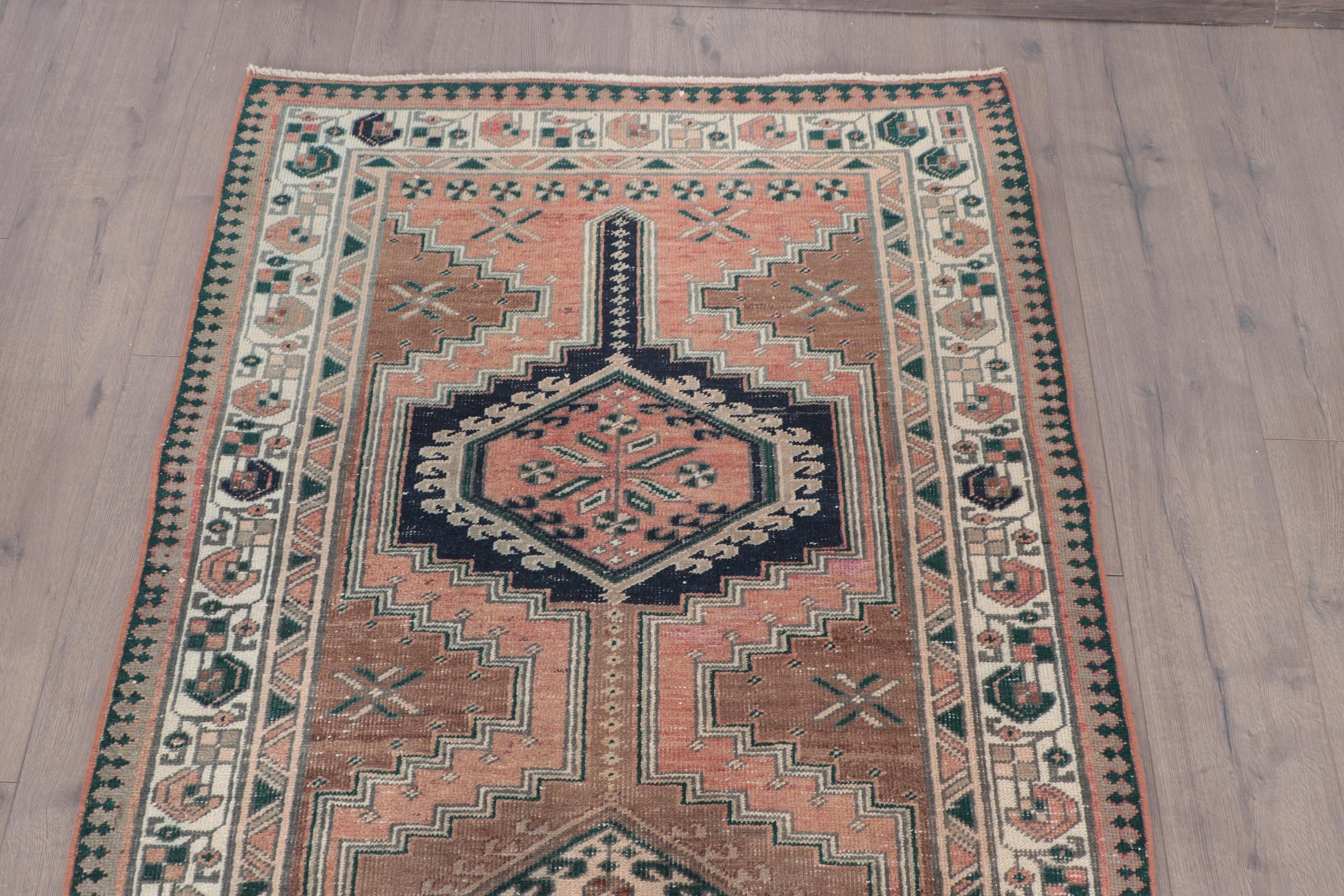 Oushak Halı, Türk Halıları, Vintage Halılar, Yer Halısı, Düz Dokuma Halı, Boho Alan Halısı, Bej Ev Dekor Halısı, Oushak Alan Halısı, 3,4x7,1 ft Alan Halısı