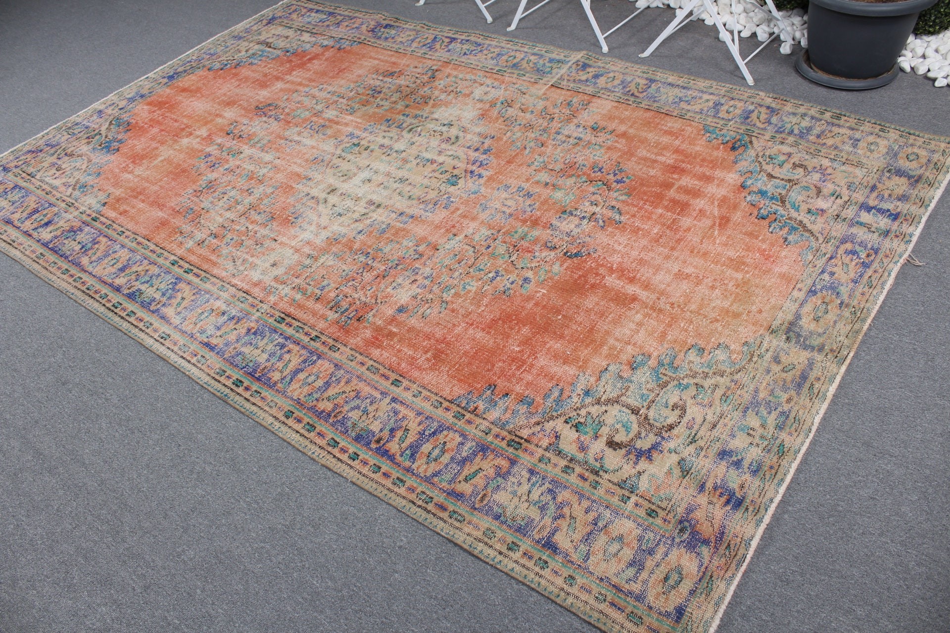 Red Bedroom Rugs, Anatolian Rug, Vintage Rugs, Turkish Rug, Salon Rug, Dining Room Rug, Ethnic Rugs, 6.1x9.3 ft Large Rugs