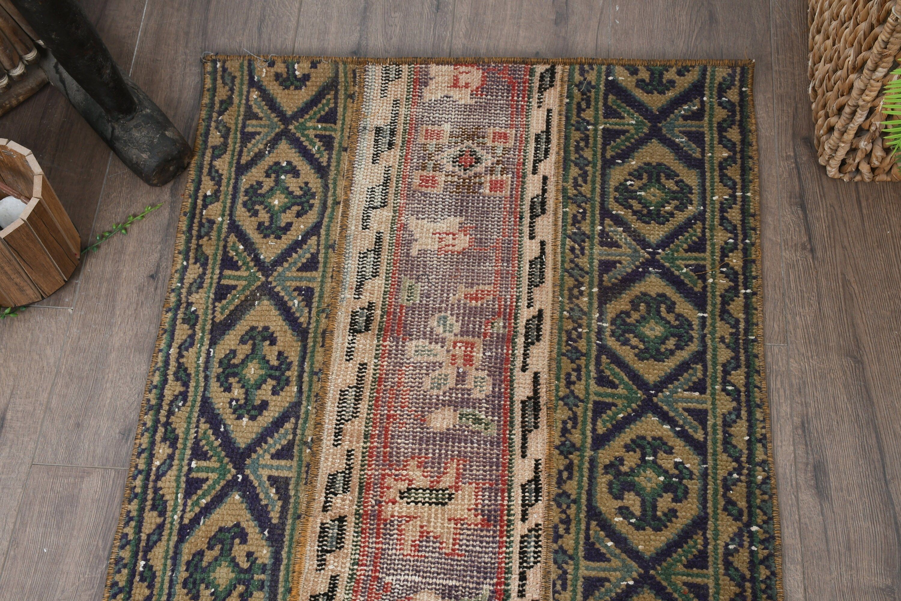Turkish Rugs, Nursery Rug, Kitchen Rugs, Entry Rug, Anatolian Rug, 2.1x3.2 ft Small Rugs, Vintage Rug, Green Bedroom Rugs, Aztec Rug