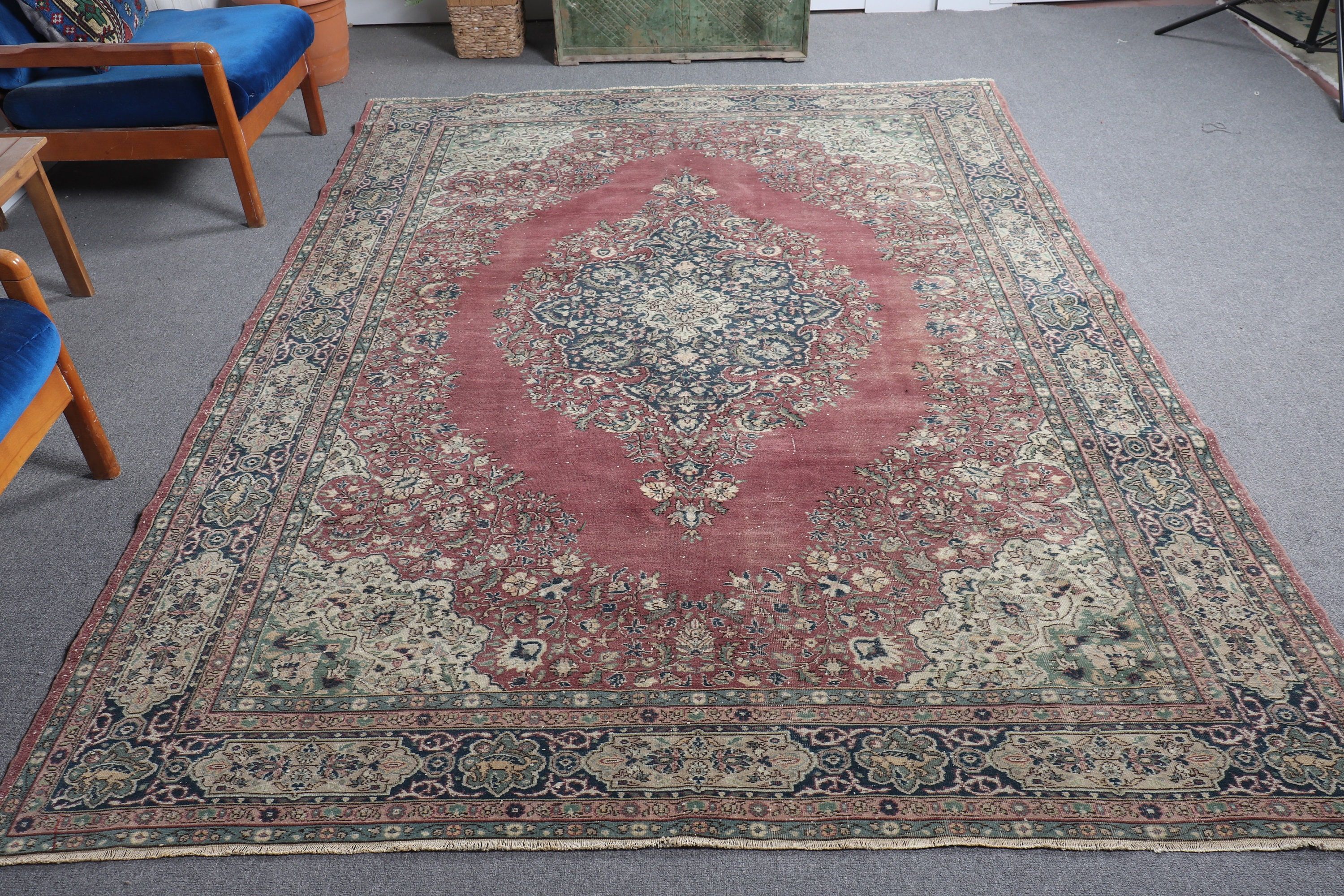 Yemek Odası Halısı, Mor Havalı Halılar, Fas Halıları, Vintage Halılar, 6,8x9,2 ft Büyük Halı, Türk Halıları, Yatak Odası Halısı, Aztek Halısı, Mutfak Halısı