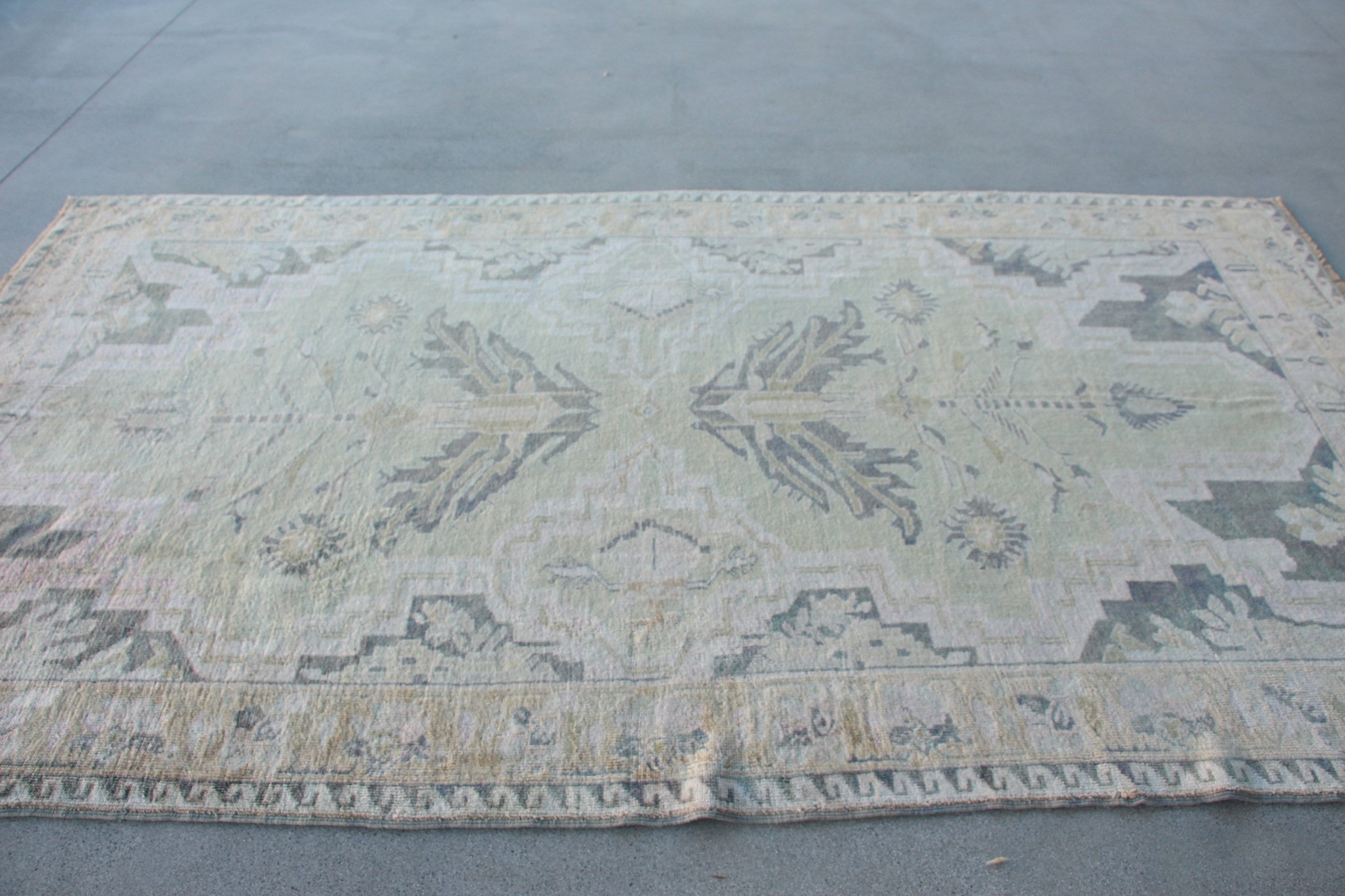 Salon Halısı, Türk Halısı, Mutfak Halısı, Vintage Halılar, Eski Halı, Oturma Odası Halısı, Ev Dekor Halısı, Yeşil Mutfak Halıları, 5.3x9.7 ft Büyük Halı