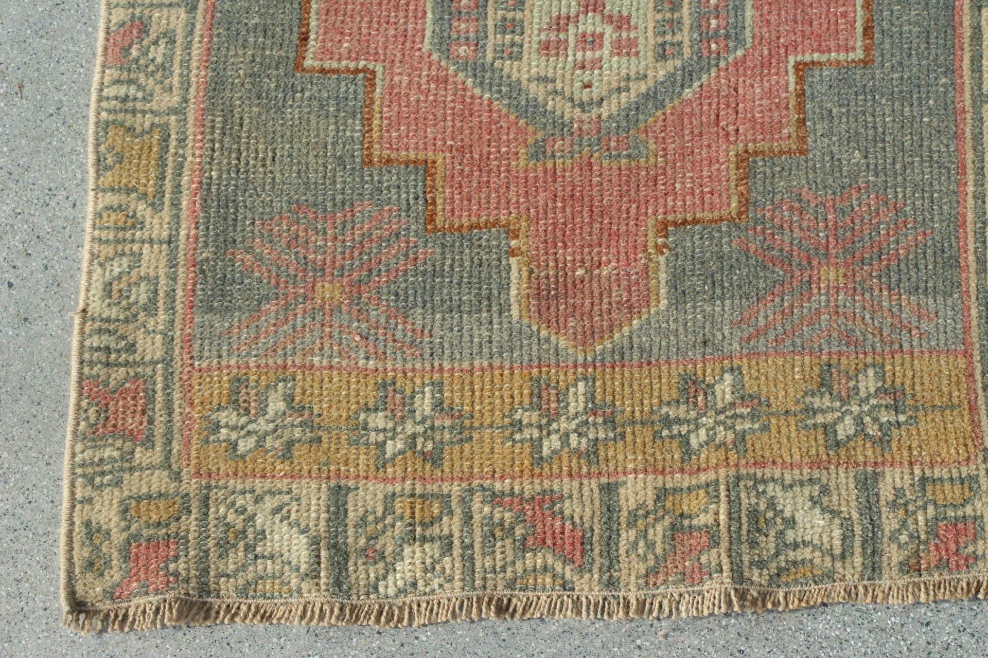 Nursery Rugs, Bedroom Rug, Turkish Rugs, Rugs for Bath, Beige Geometric Rugs, Kitchen Rugs, Vintage Rugs, 1.6x4.1 ft Small Rug, Entry Rug