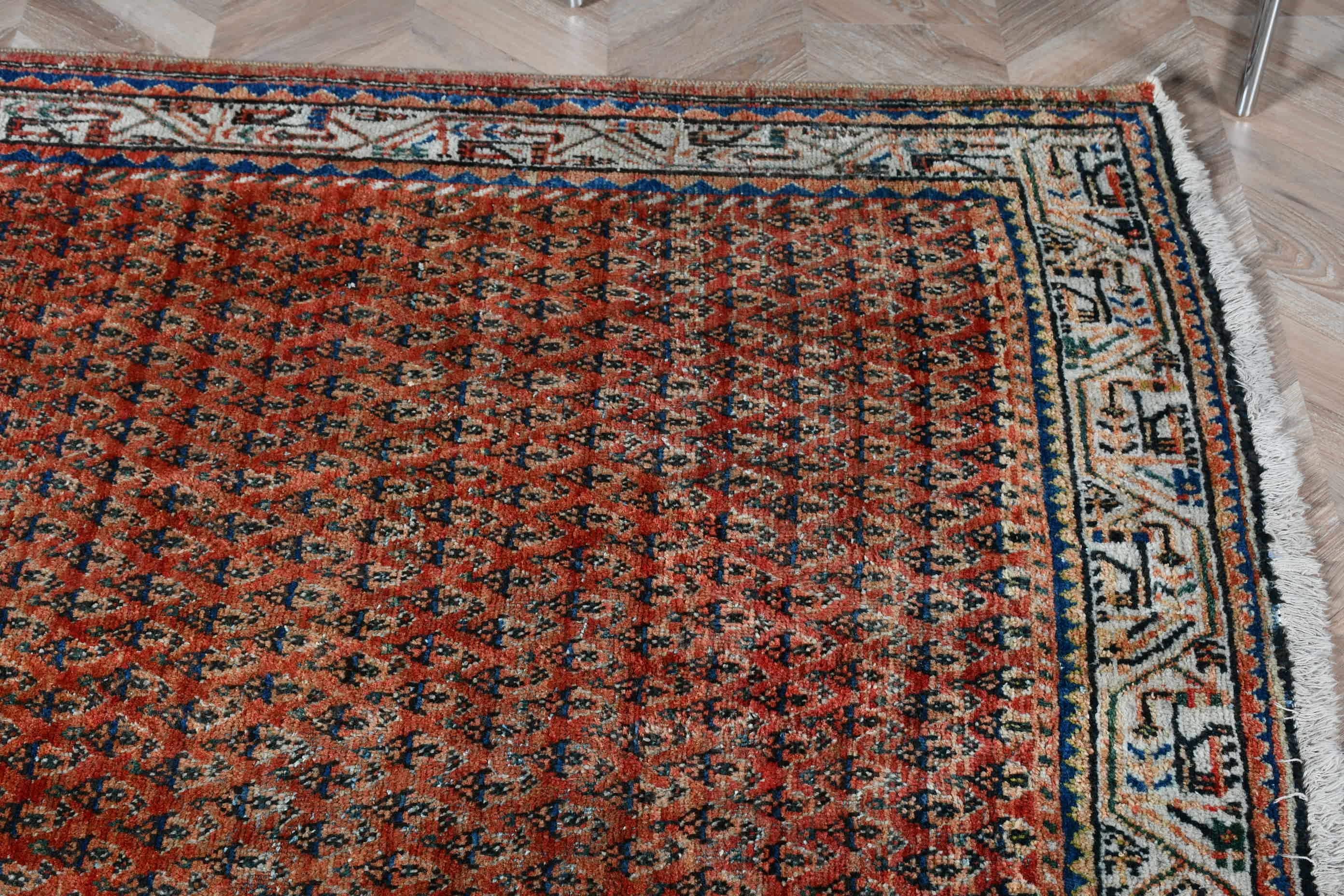 Bohemian Rug, Living Room Rug, 4.4x6.5 ft Area Rugs, Anatolian Rug, Orange Anatolian Rug, Oushak Rug, Turkish Rug, Vintage Rug, Indoor Rugs