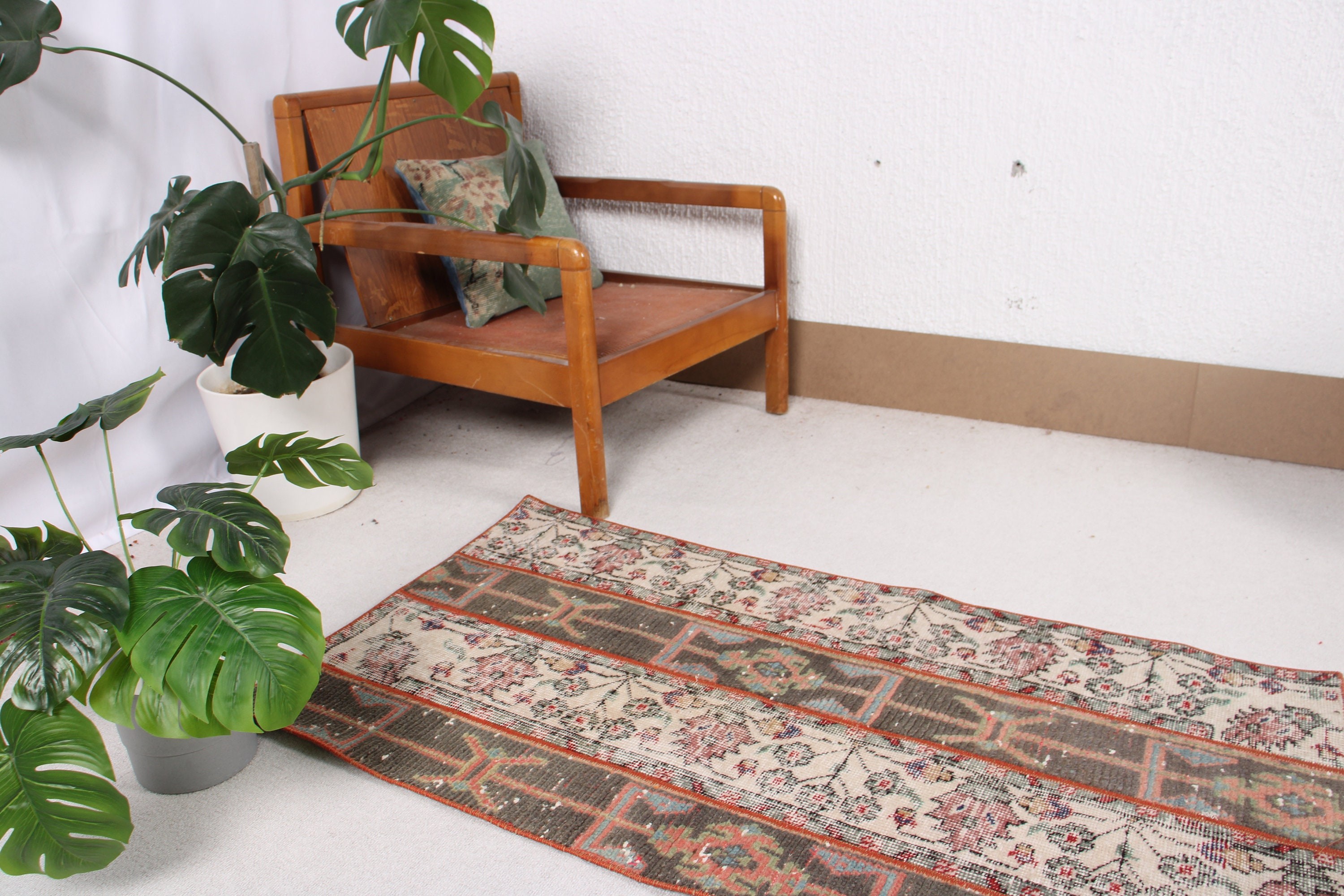 Bej Boho Halıları, Türk Halıları, Anadolu Halısı, Çocuk Halısı, Nötr Halılar, 2,4x4,4 ft Küçük Halılar, Kapı Paspası Halıları, Giriş Halısı, Vintage Halılar