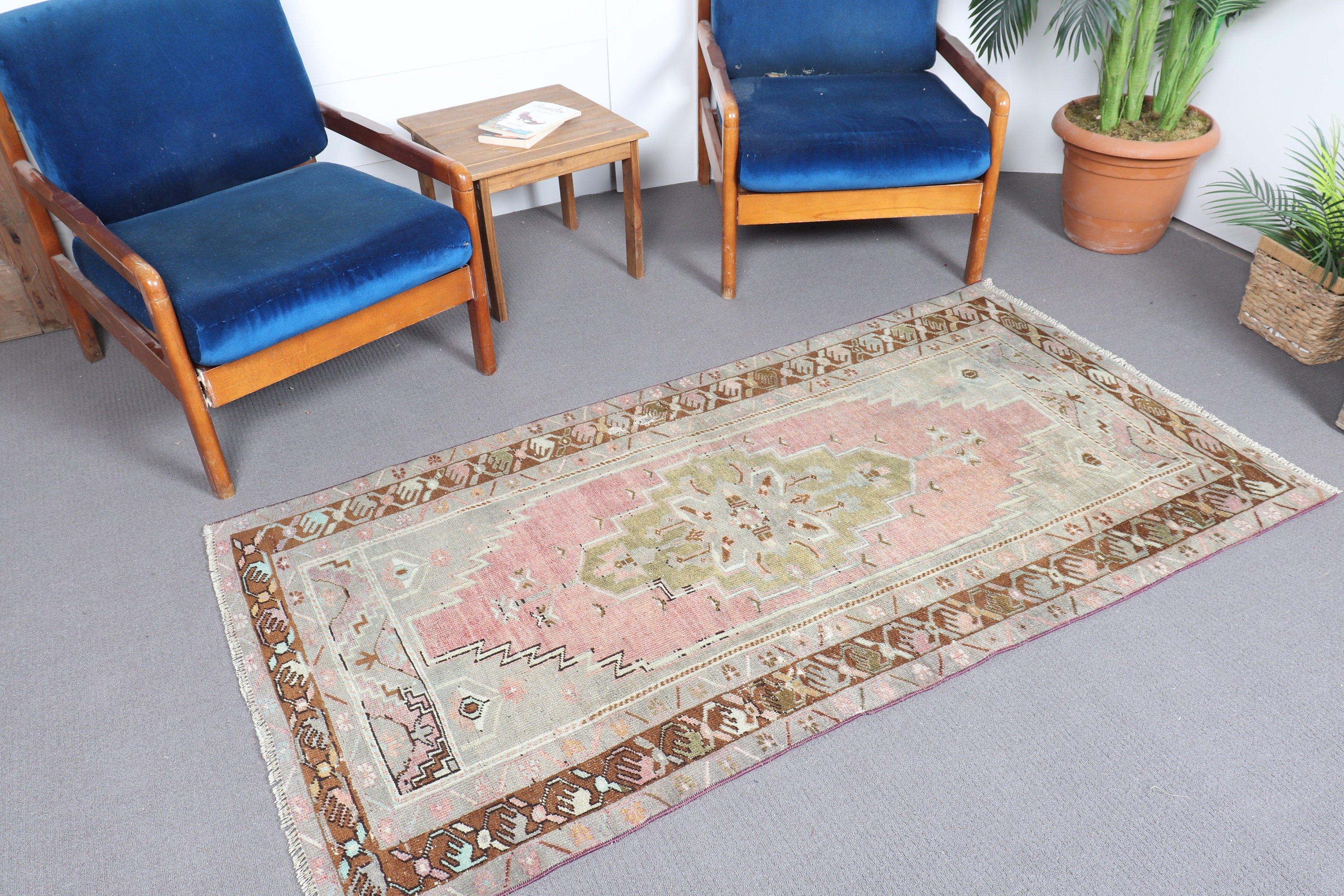 Giriş Halıları, Havalı Halı, Mutfak Halısı, Yeşil Soğuk Halı, Ev Dekorasyonu Halısı, Vintage Halılar, Mutfak Halıları, Türk Halıları, 3,3x6,3 ft Accent Halı