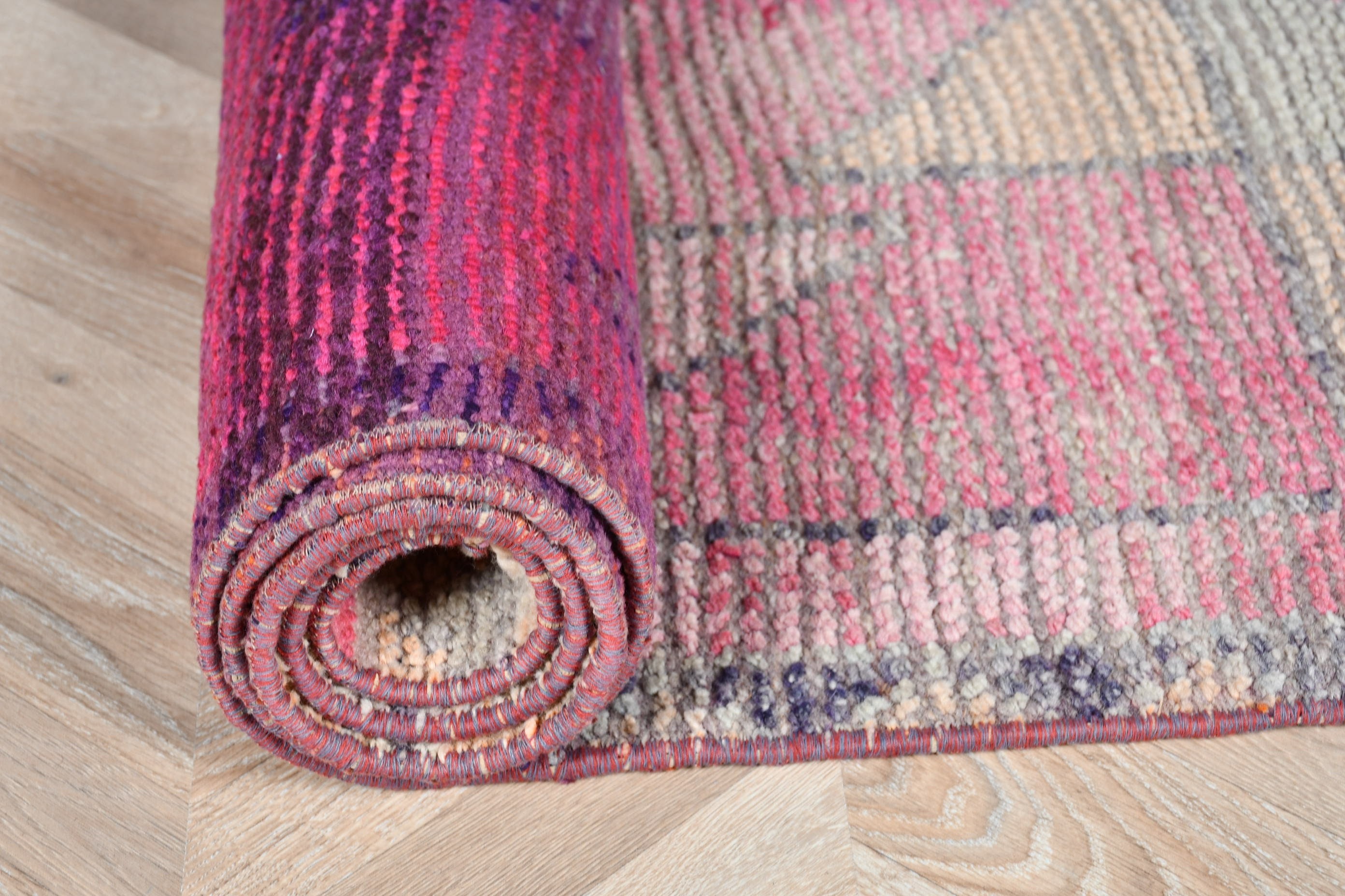 Pink Antique Rug, Anatolian Rugs, Bedroom Rug, Vintage Rug, Corridor Rugs, Stair Rug, 3x10.8 ft Runner Rug, Turkish Rug, Rugs for Corridor