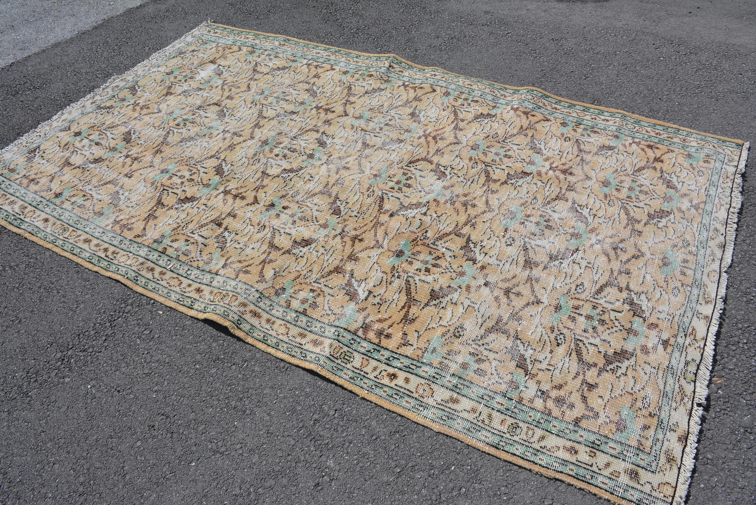 Living Room Rug, Nomadic Rug, Turkish Rug, 5.1x8.4 ft Large Rugs, Vintage Rug, Anatolian Rug, Kitchen Rugs, Salon Rug, Rugs for Salon