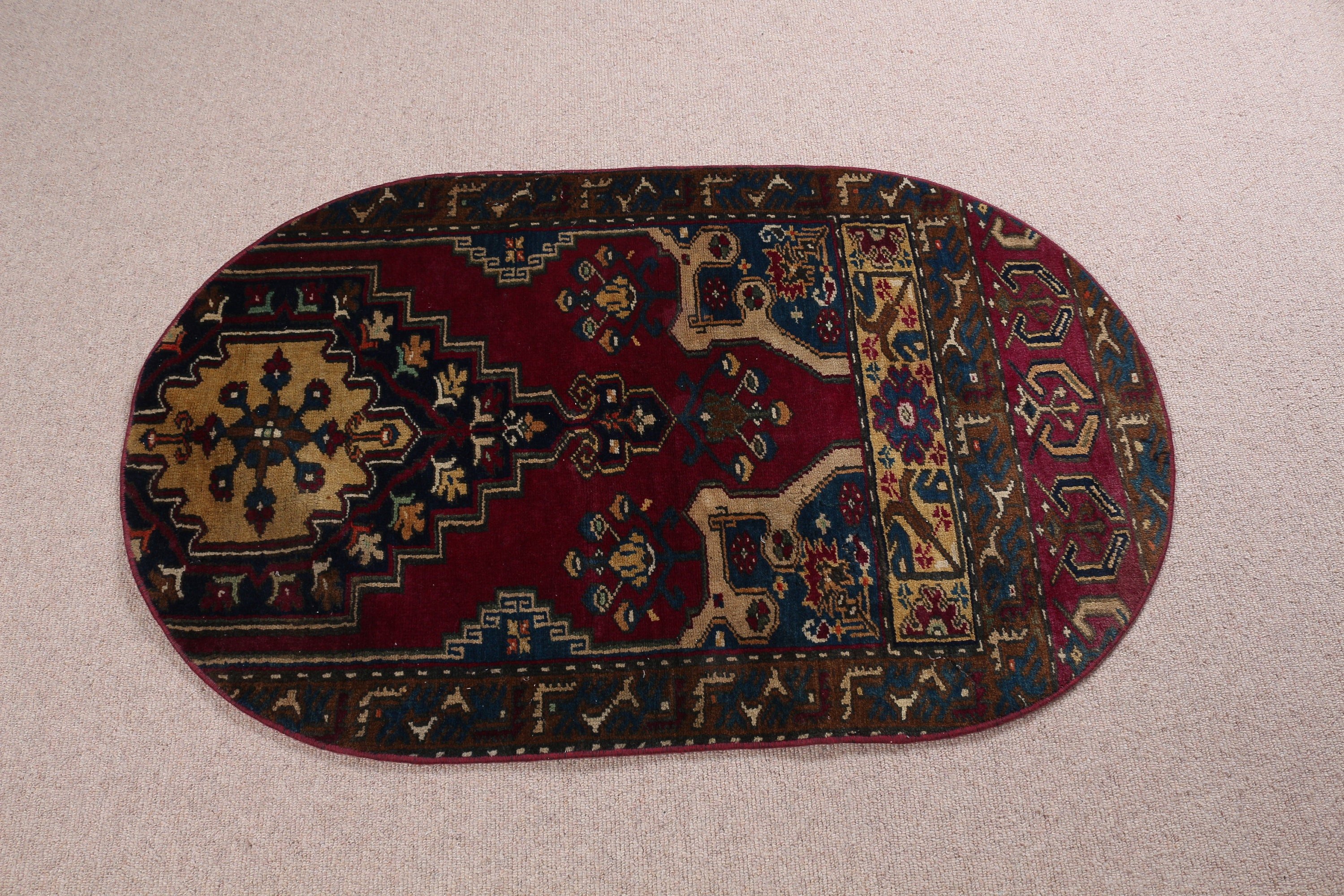 Türk Halıları, Özel Halılar, Yatak Odası Halıları, 2.3x3.8 ft Küçük Halı, Banyo Halıları, Vintage Halılar, Antika Halılar, Mor Yer Halıları, Anadolu Halısı