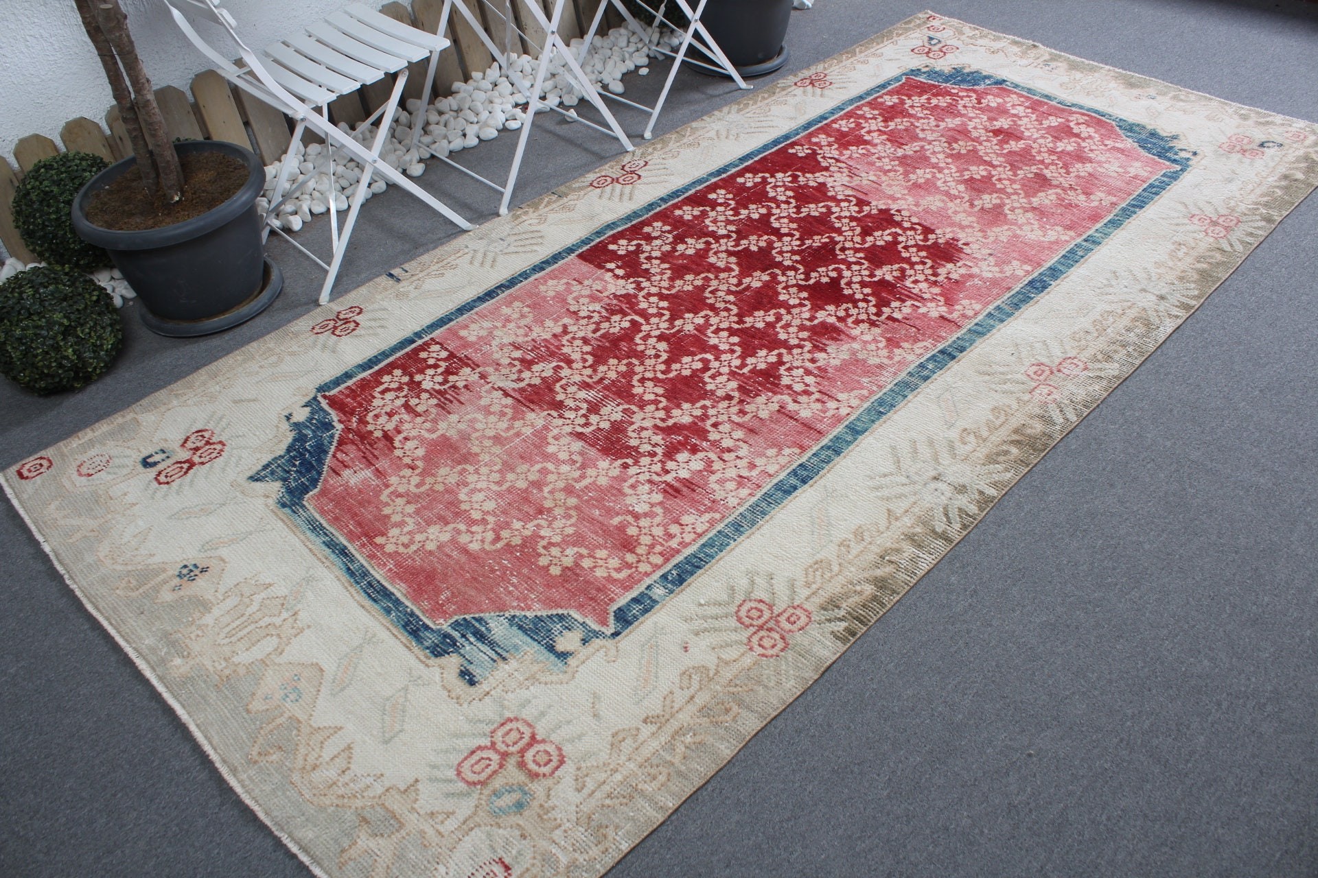 Bedroom Rug, Beige Kitchen Rug, Antique Rugs, Vintage Rugs, Turkish Rug, Floor Rug, Aztec Rugs, Dining Room Rugs, 4.7x9.8 ft Large Rug