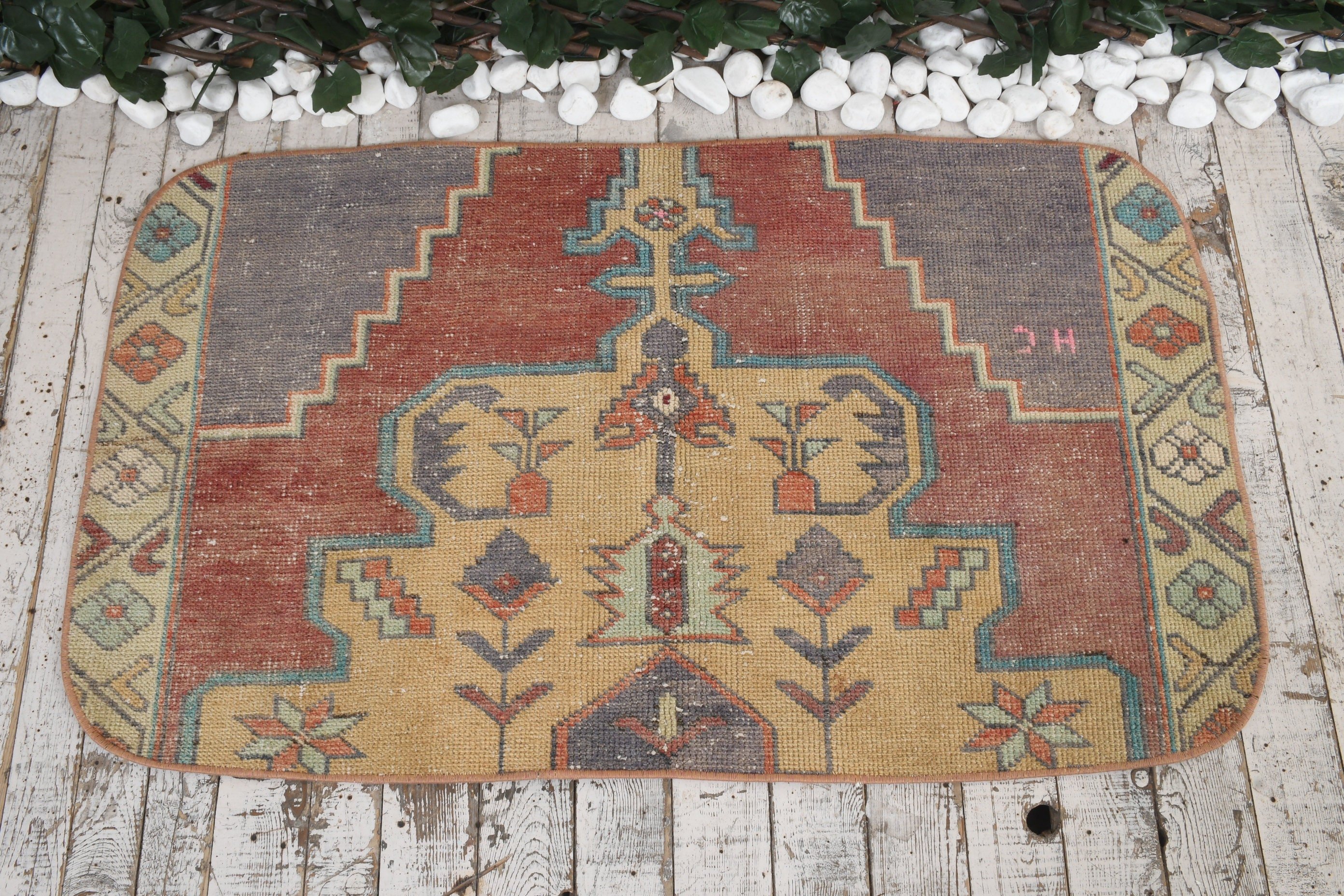 Kitchen Rugs, Personalized Door Mat Rug Rugs, Vintage Rugs, Turkish Rugs, 2.1x3.6 ft Small Rugs, Bath Rug, Rugs for Entry, Home Decor Rugs