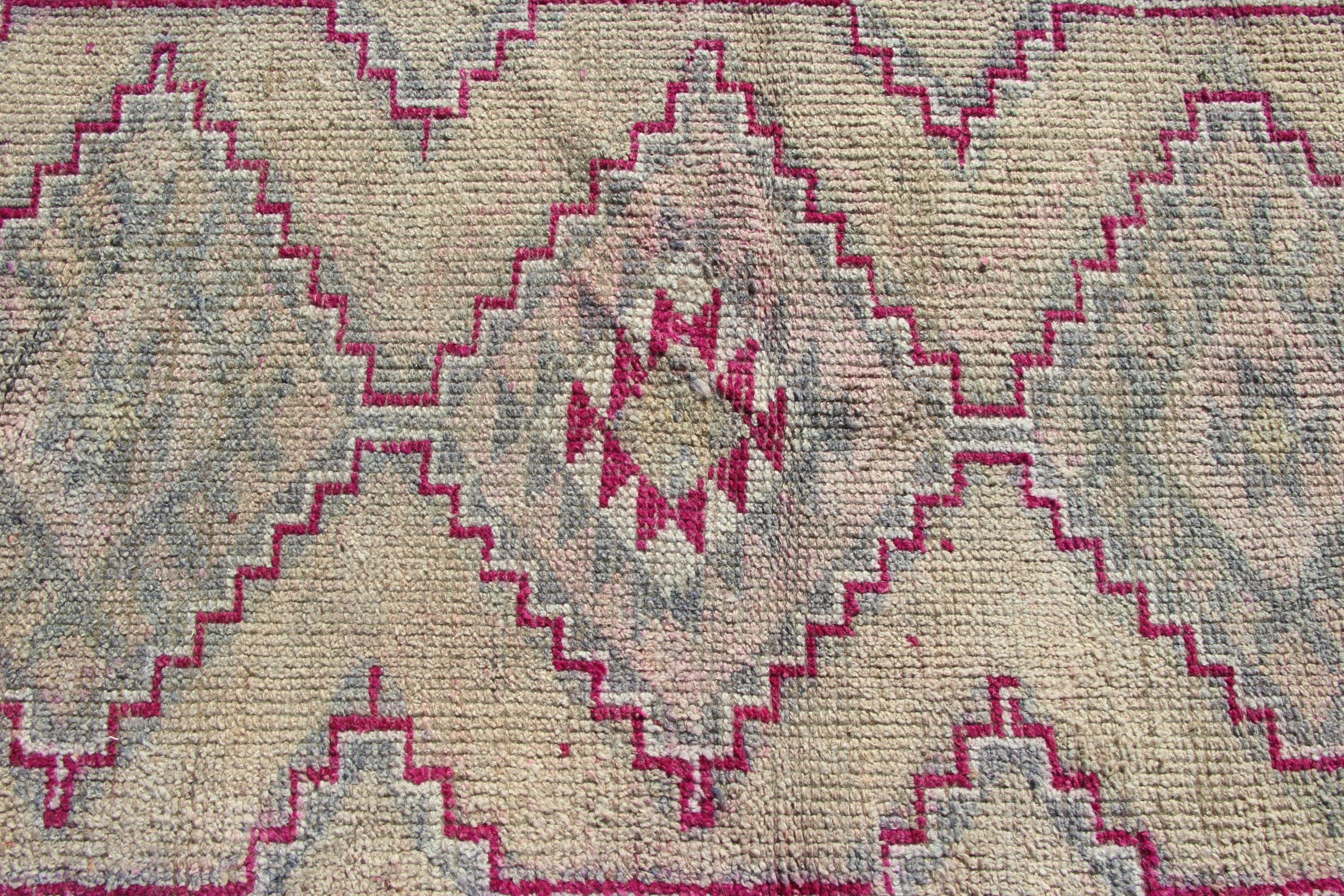 Organic Rugs, Stair Rugs, Long Runner Rug, 3x10.1 ft Runner Rugs, Turkish Rugs, Modern Rug, Home Decor Rugs, Pink Luxury Rugs, Vintage Rug