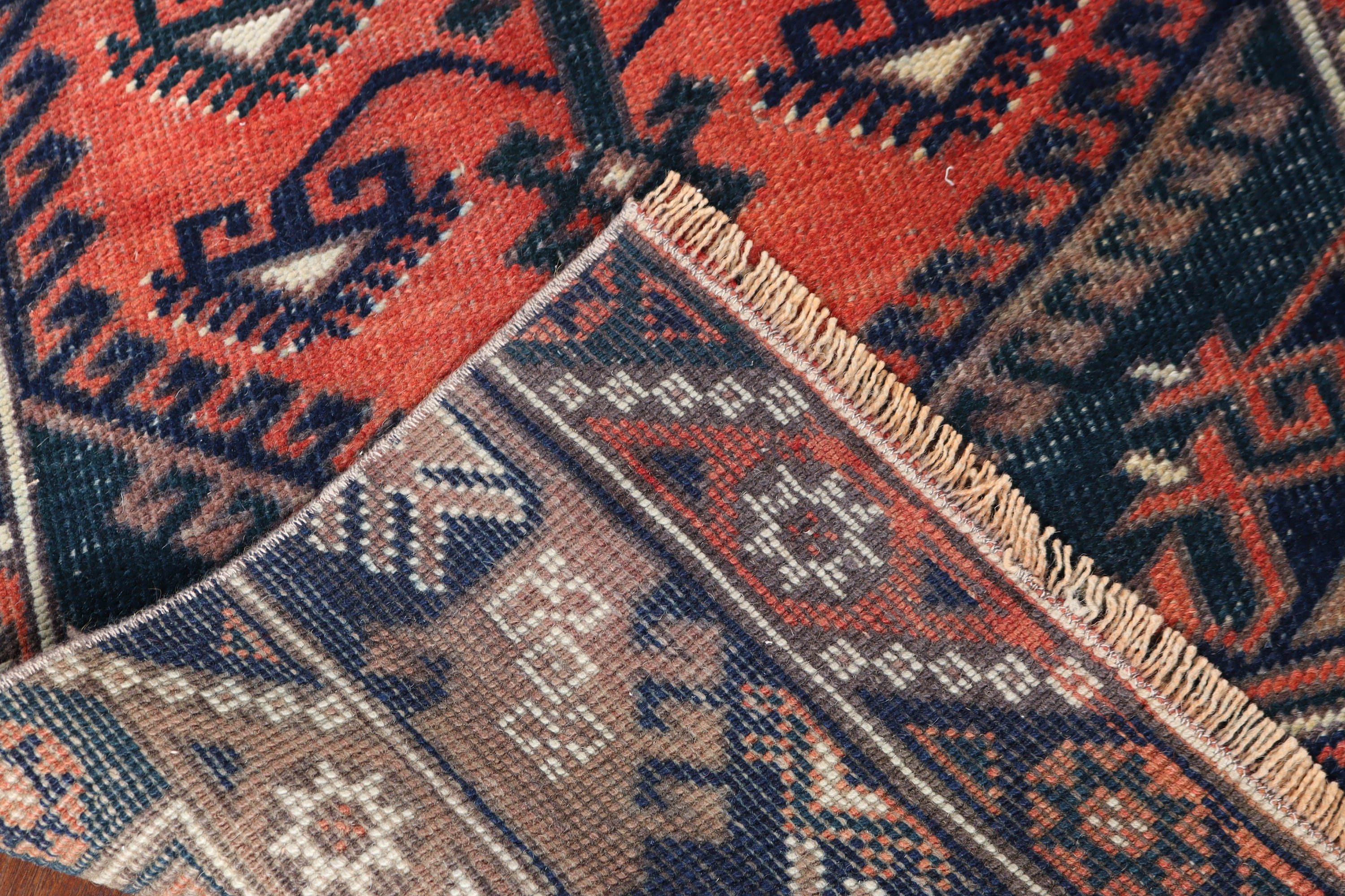 2.1x6.1 ft Runner Halıları, Vintage Halılar, Boho Halısı, Koridor Halısı, Sanatsal Halı, Koridor Halıları, Türk Halısı, Anadolu Halısı, Kırmızı Düz ​​Dokuma Halı